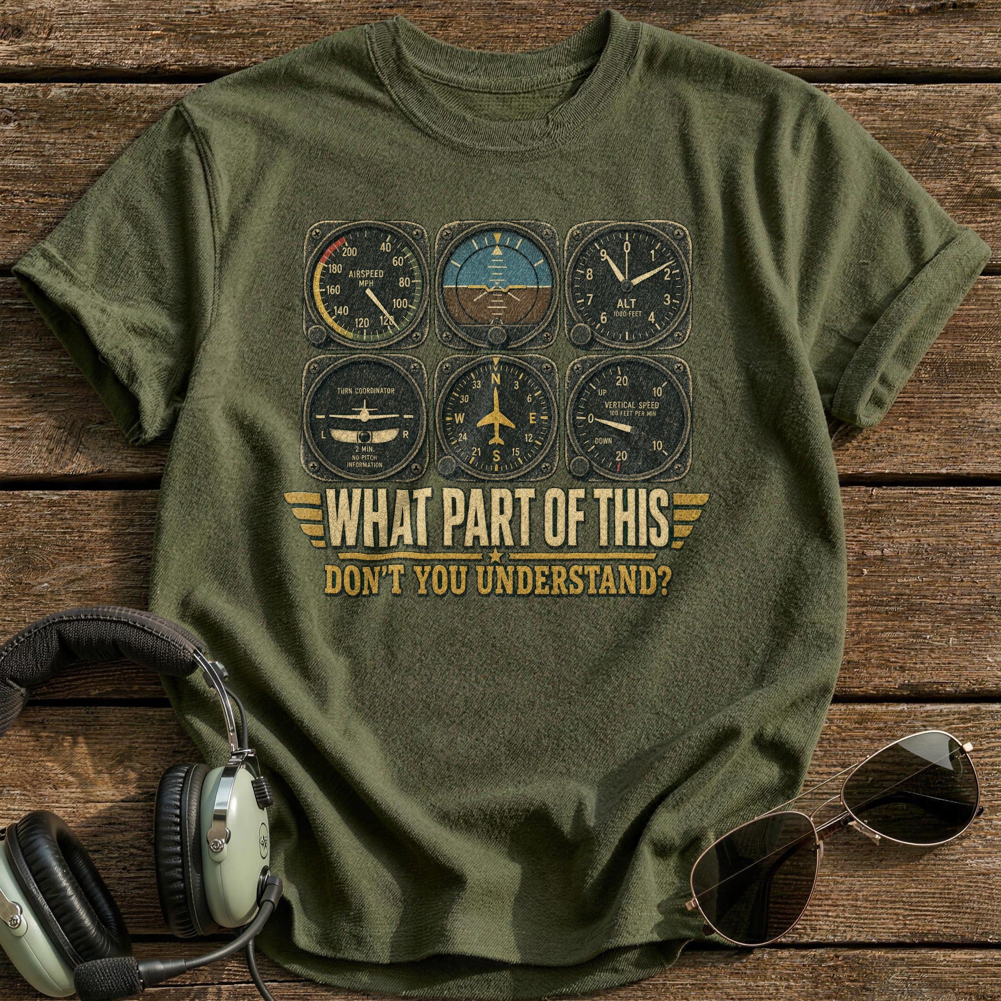 Gauges Don't Lie - Military Green