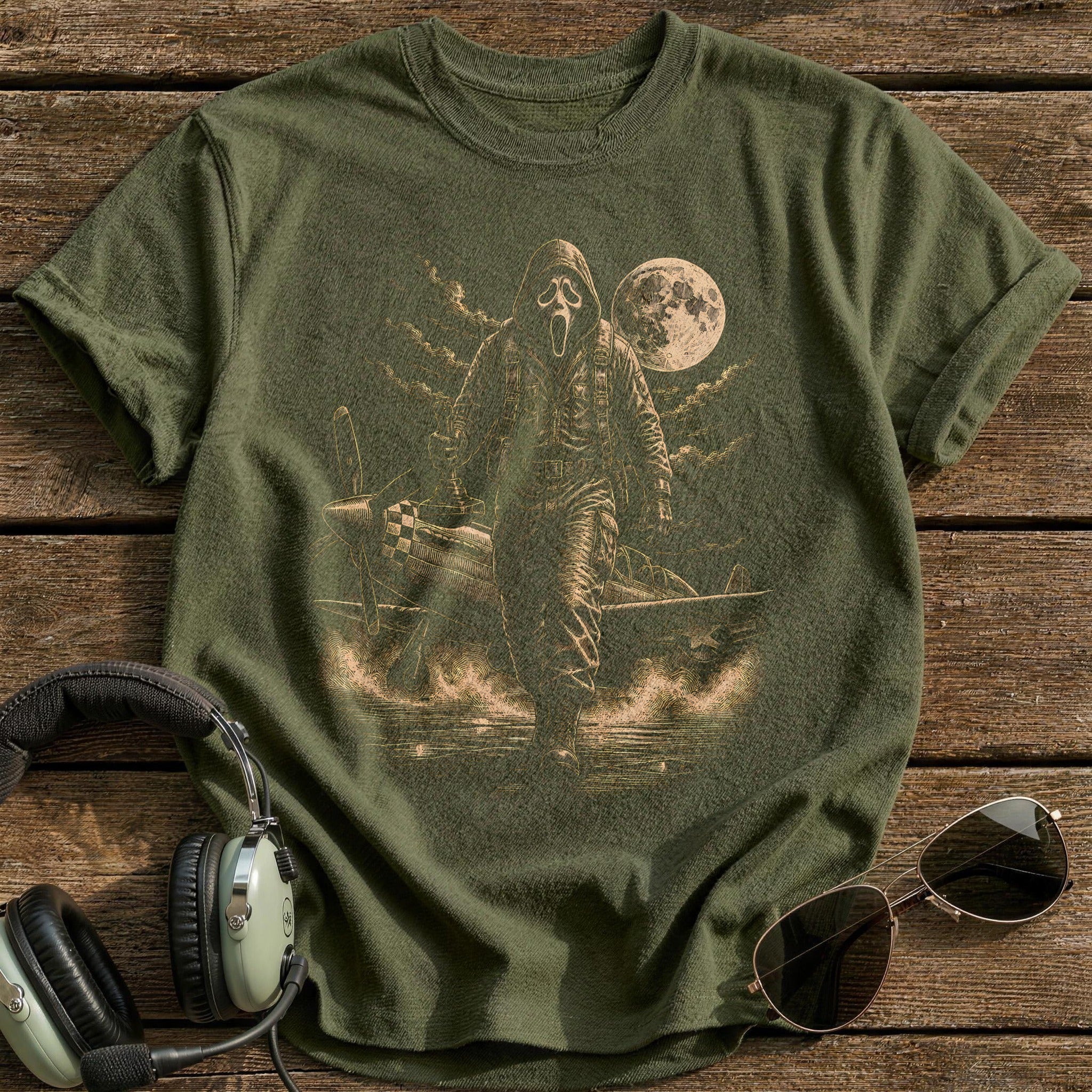 Ghostface Scene 68 T-Shirt - Military Green