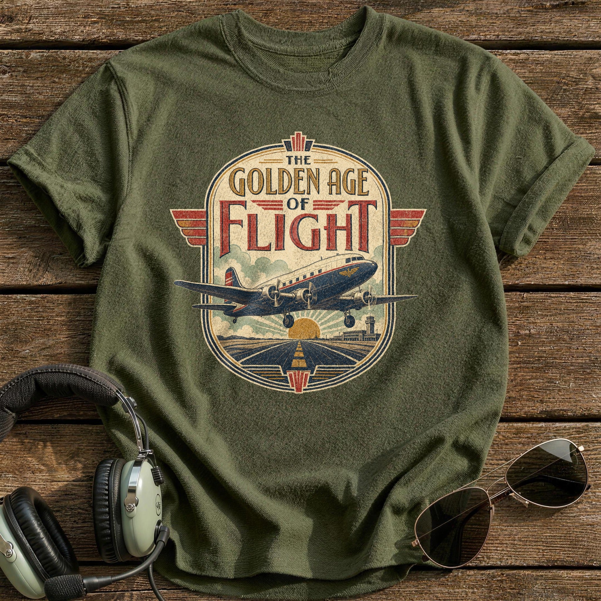 Golden Age Ascent T-Shirt - Military Green