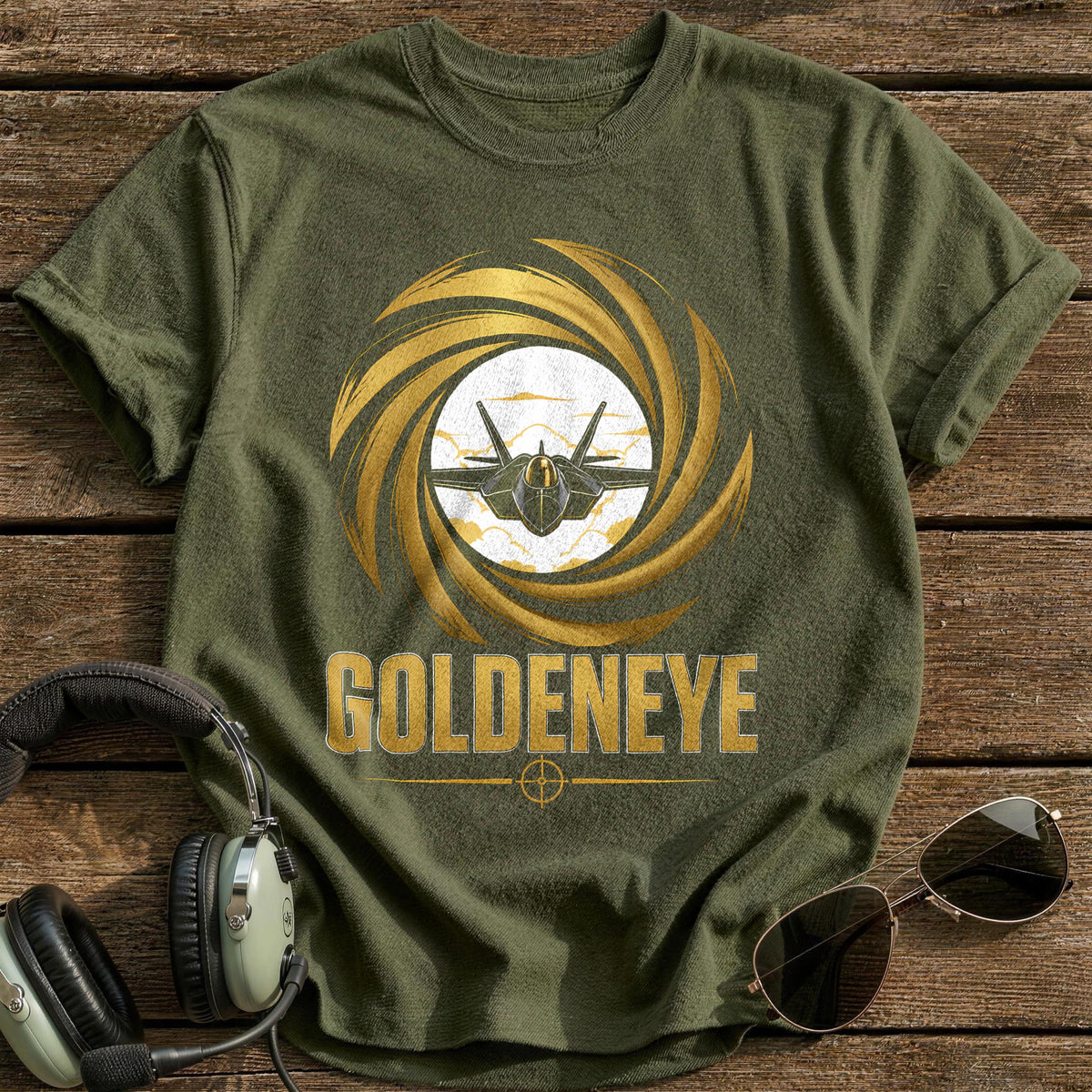 Golden Circle T-Shirt - Military Green