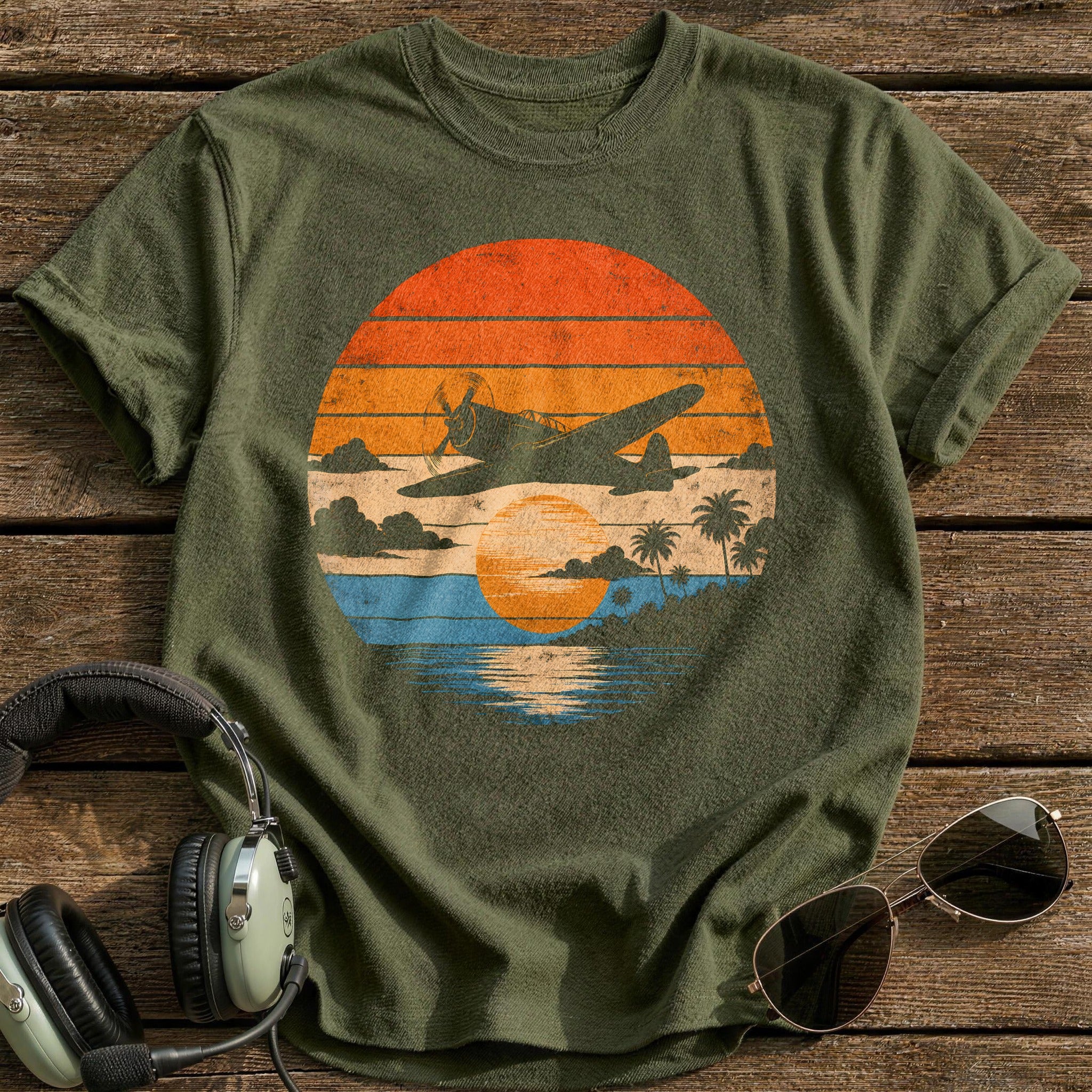 Golden Hour Approach - Military Green