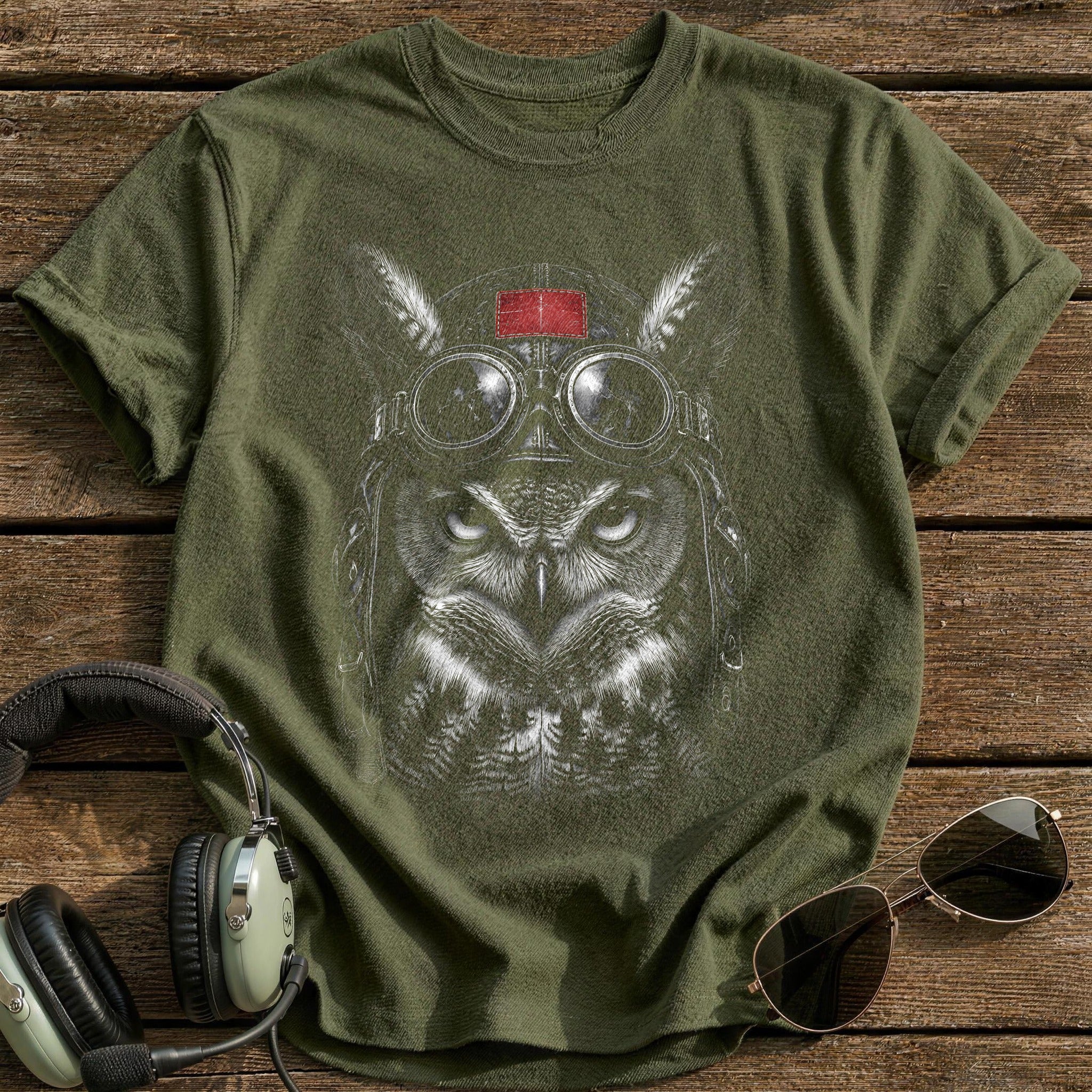 Great Horned Owl 15 - Military Green