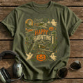 Happy Haunting Doodle 58 - Military Green
