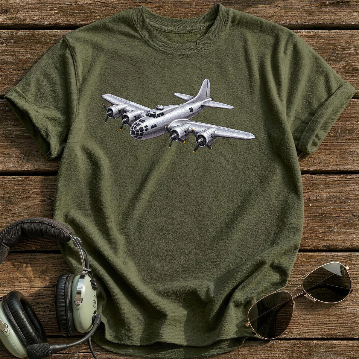 Heavy Bomber 98 T-Shirt - Military Green