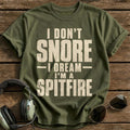 I Dream I'm A Spitfire - Military Green