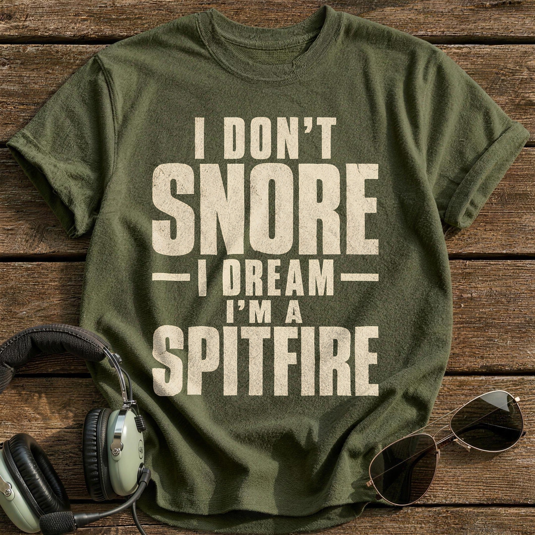 I Dream I'm A Spitfire - Military Green