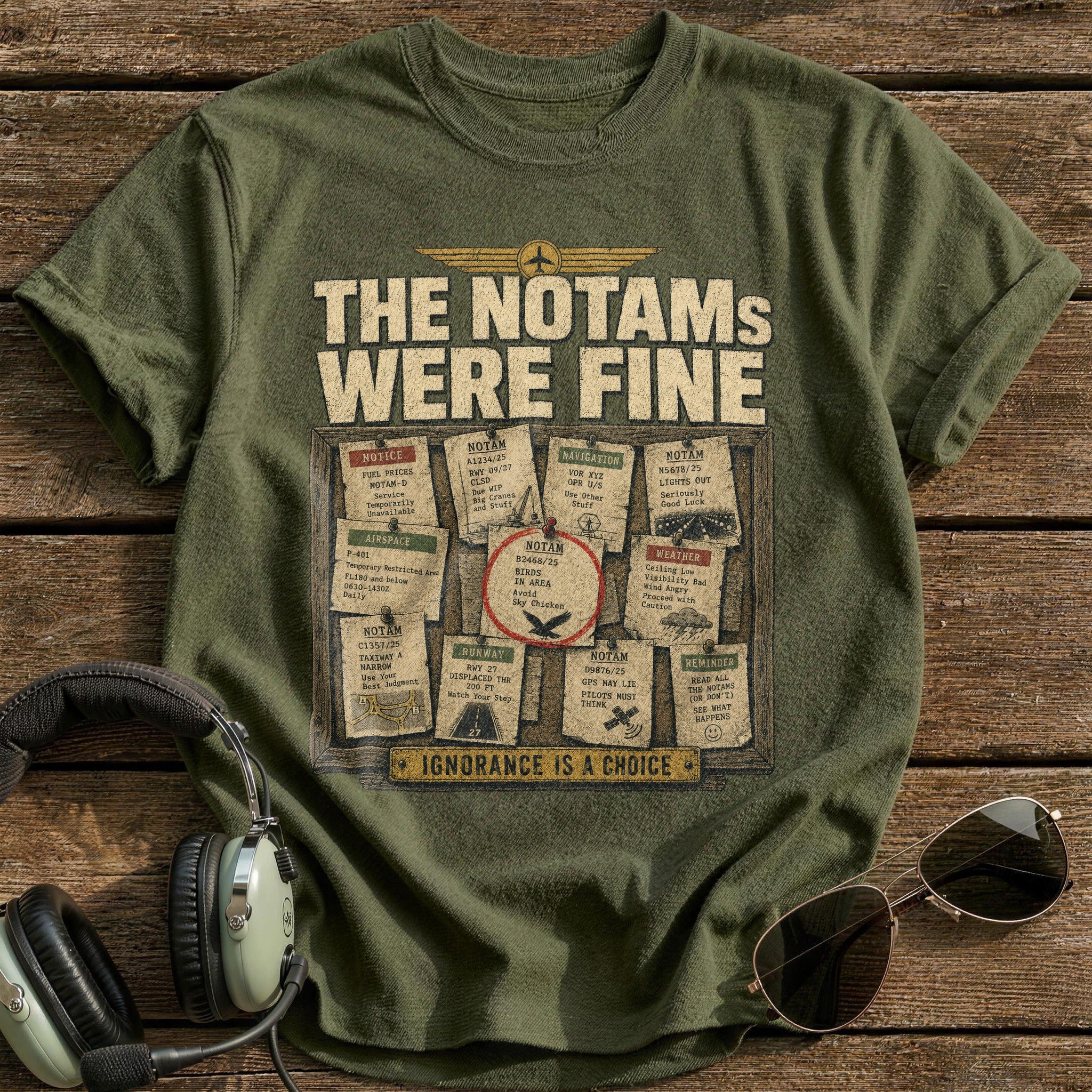 Ignorance Is Bliss T-Shirt - Military Green