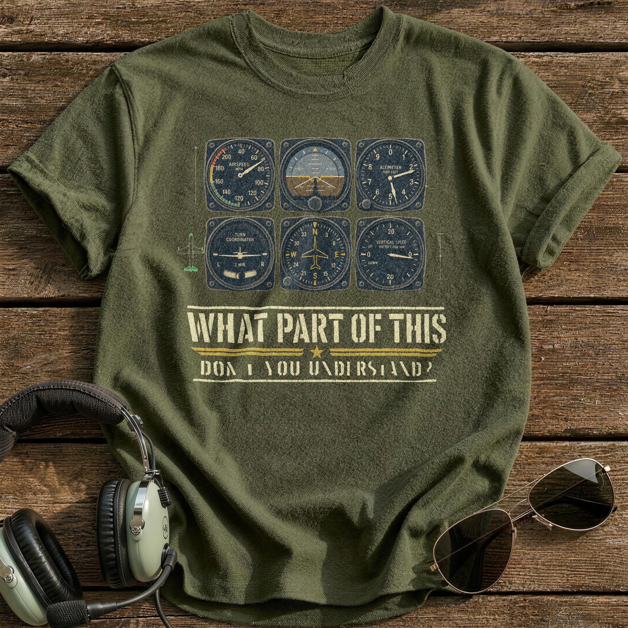 Instrument Comprehension T-Shirt - Military Green