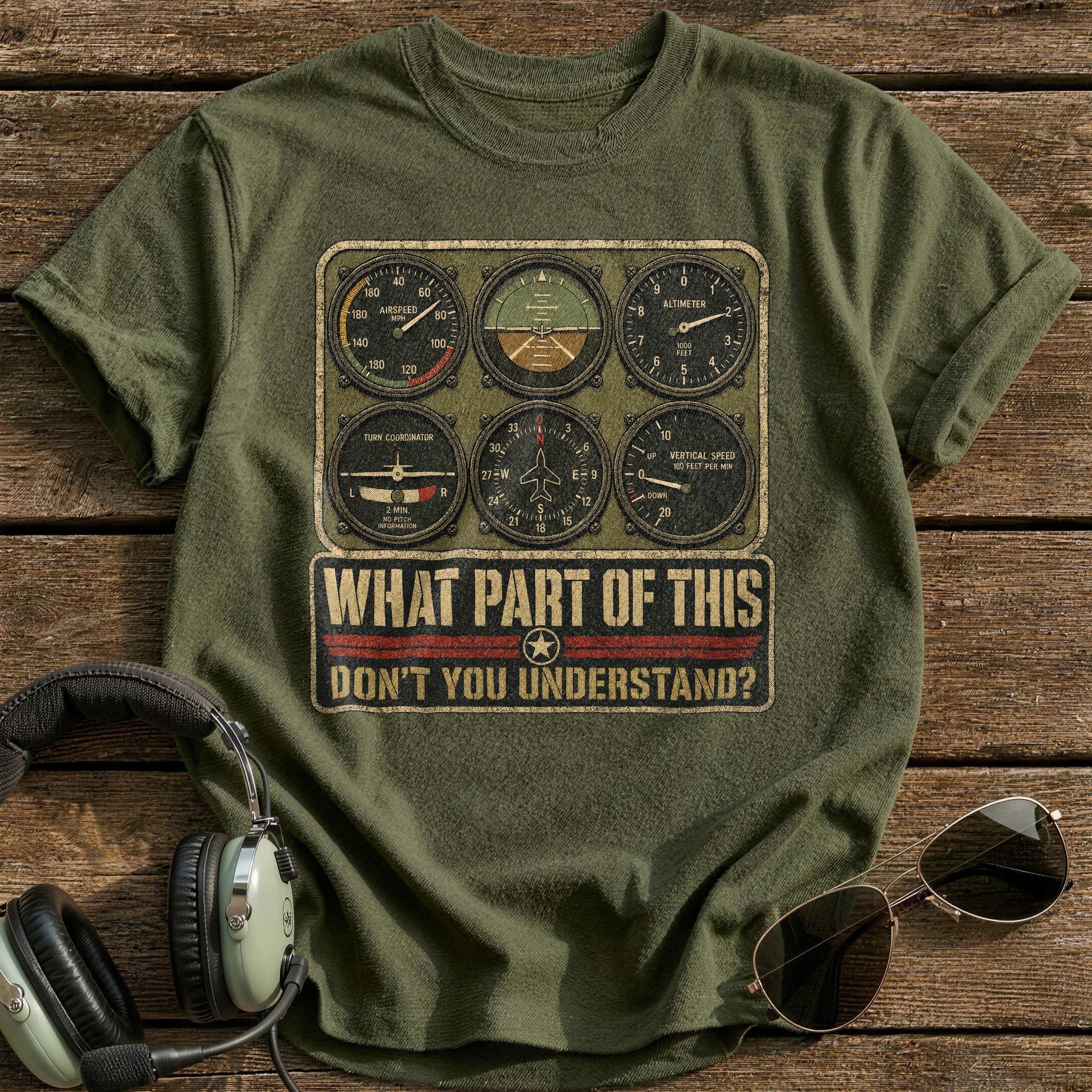Instrument Literacy T-Shirt - Military Green