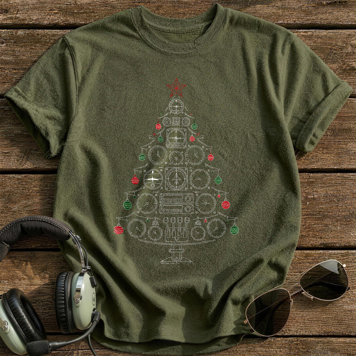Instruments Tree 97 T-Shirt - Military Green