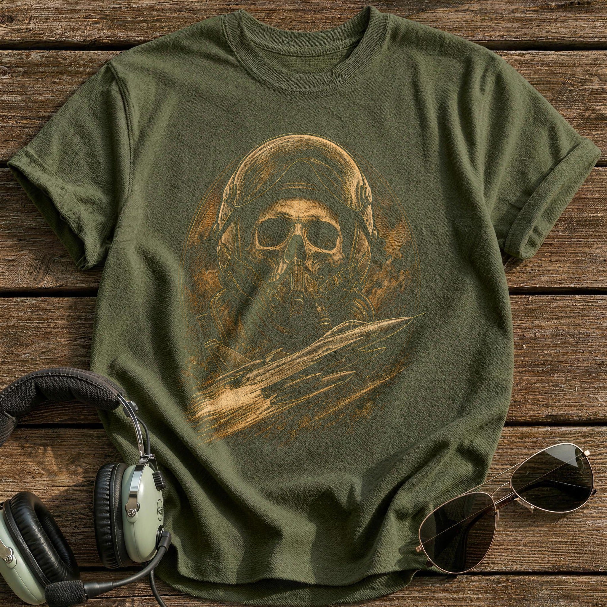 Jet Afterburner 84 T-Shirt - Military Green