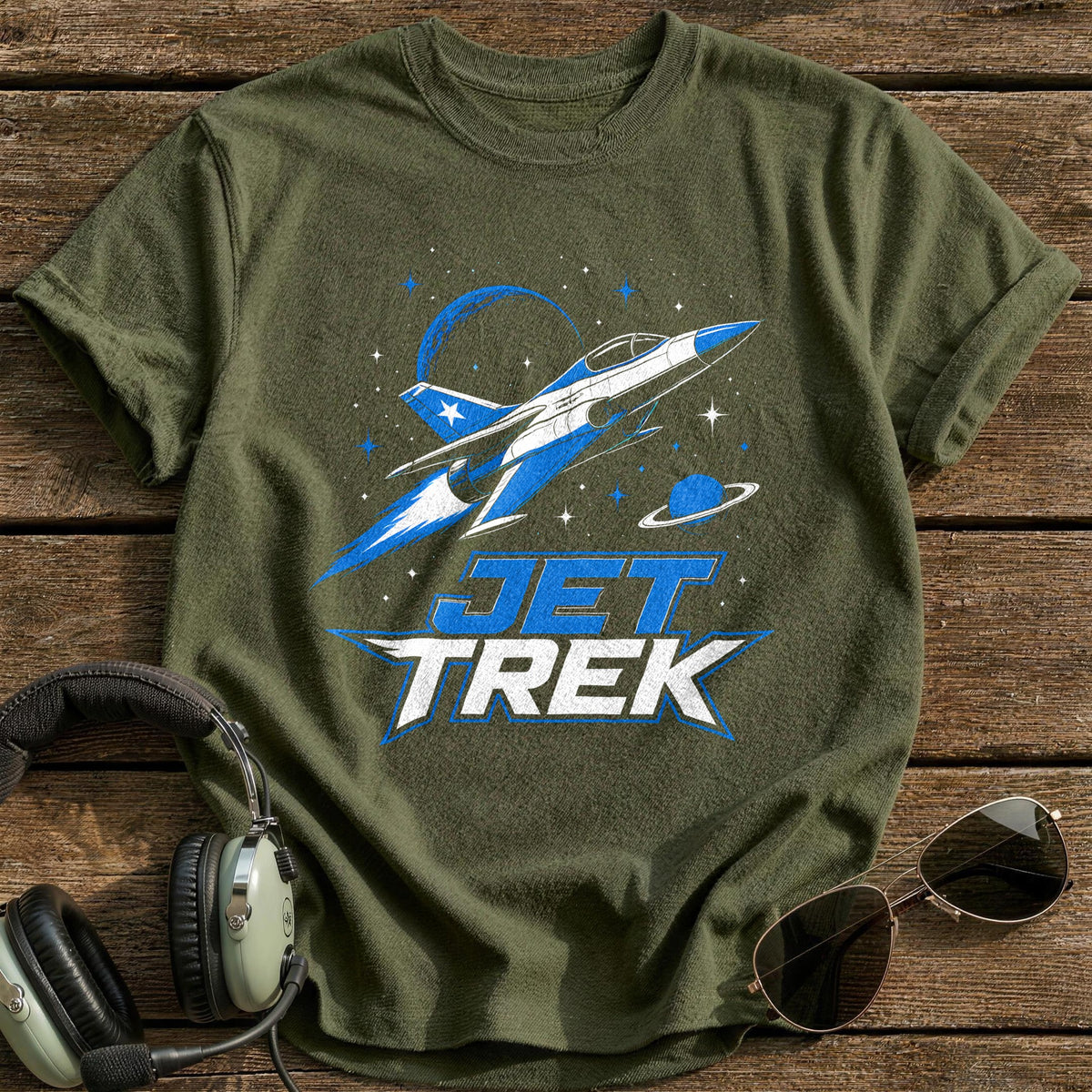 Jet Trek T-Shirt - Military Green