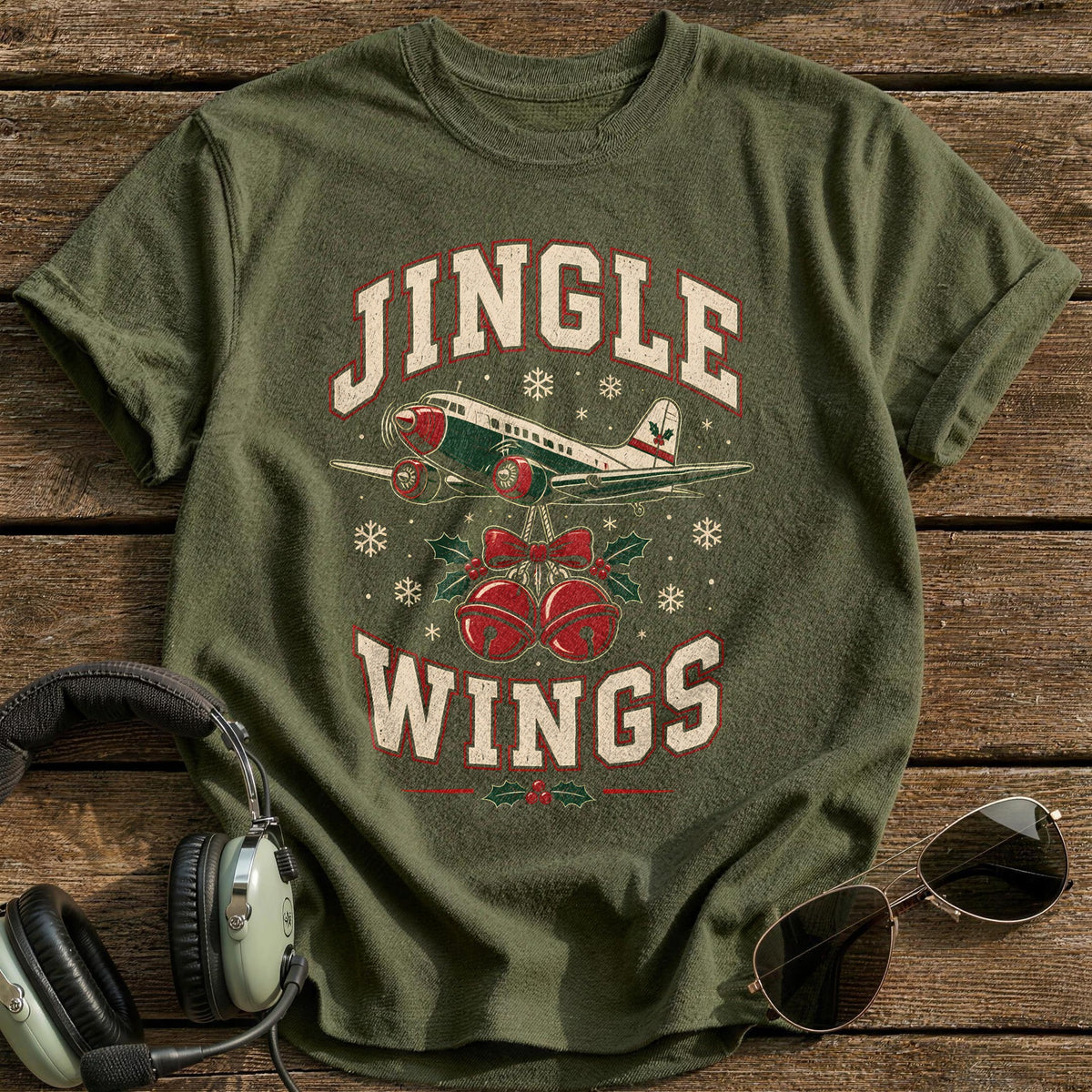 Jingle Wings 95 T-Shirt - Military Green
