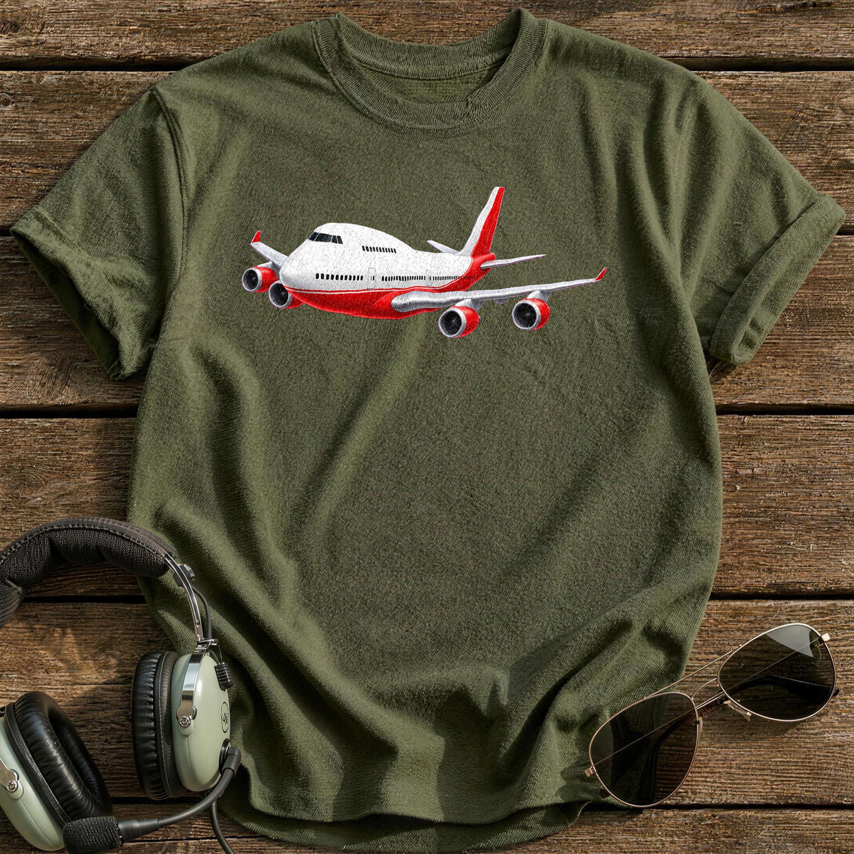 Jumbo Jet 22 T-Shirt - Military Green