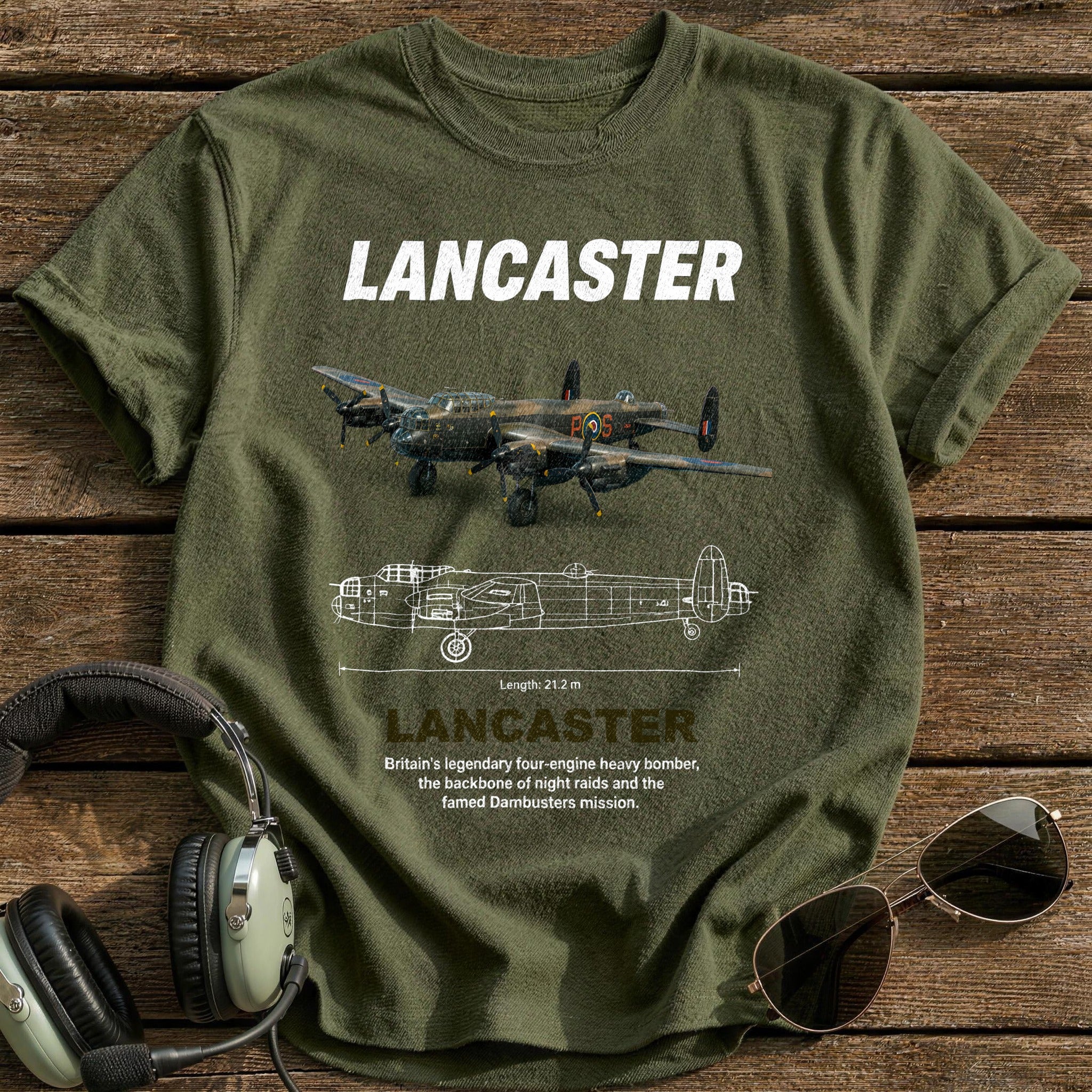 Lancaster 90 T-Shirt - Military Green