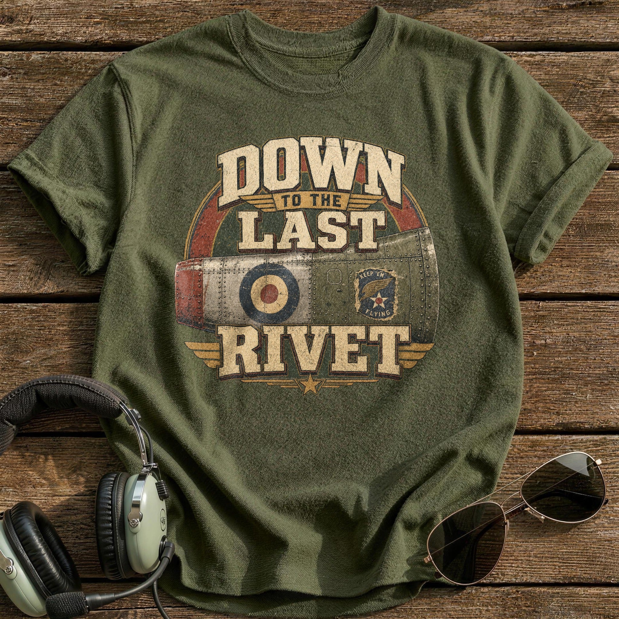 Last Rivet Standing T-Shirt - Military Green