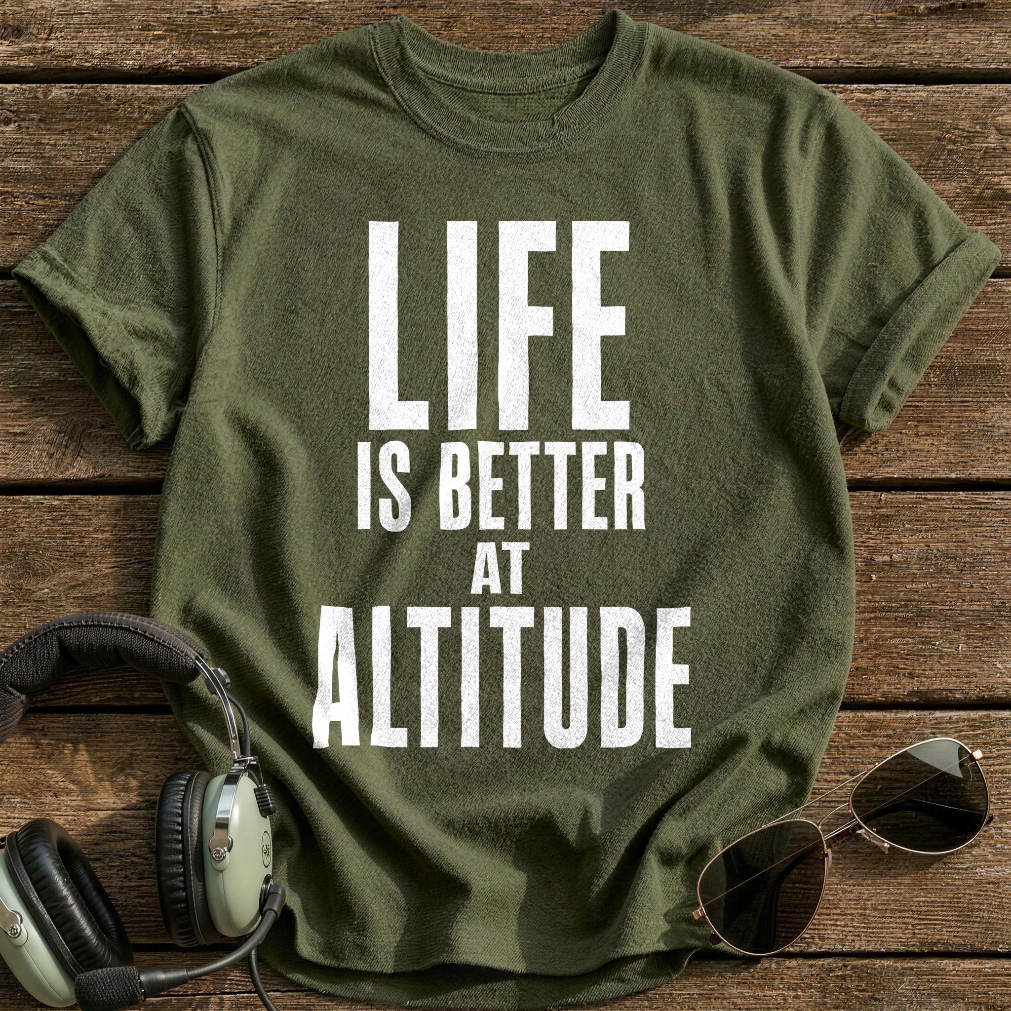 Life Better Altitude 20 T-Shirt - Military Green