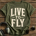 Live To Fly - Military Green