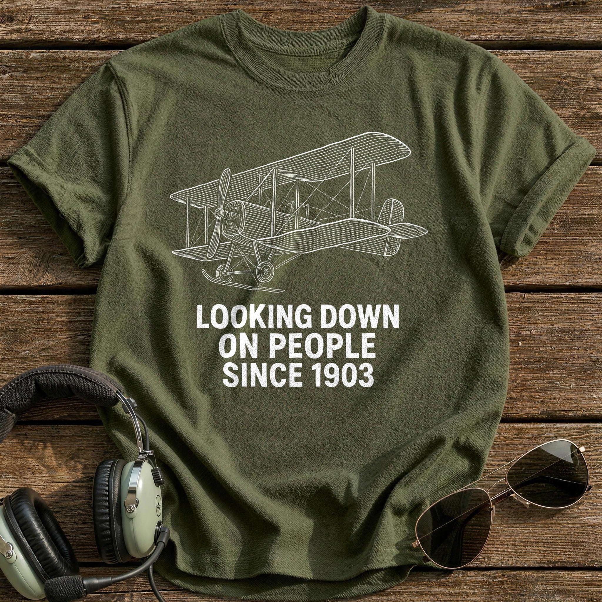 Looking Down 1903 38 T-Shirt - Military Green