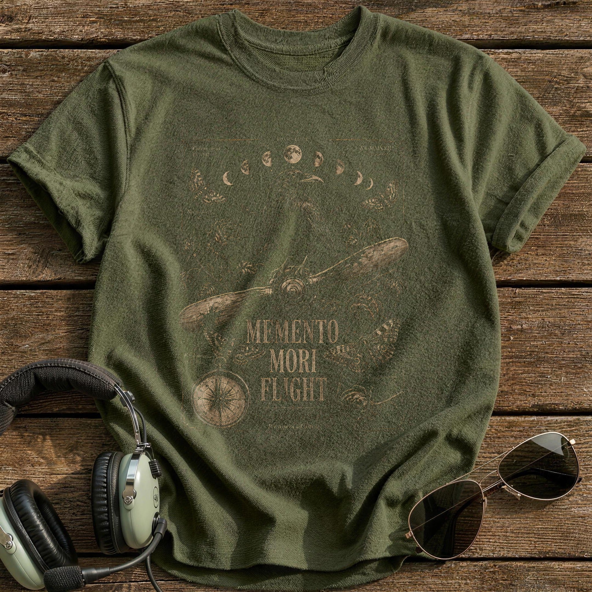 Memento Mori Flight 18 T-Shirt - Military Green