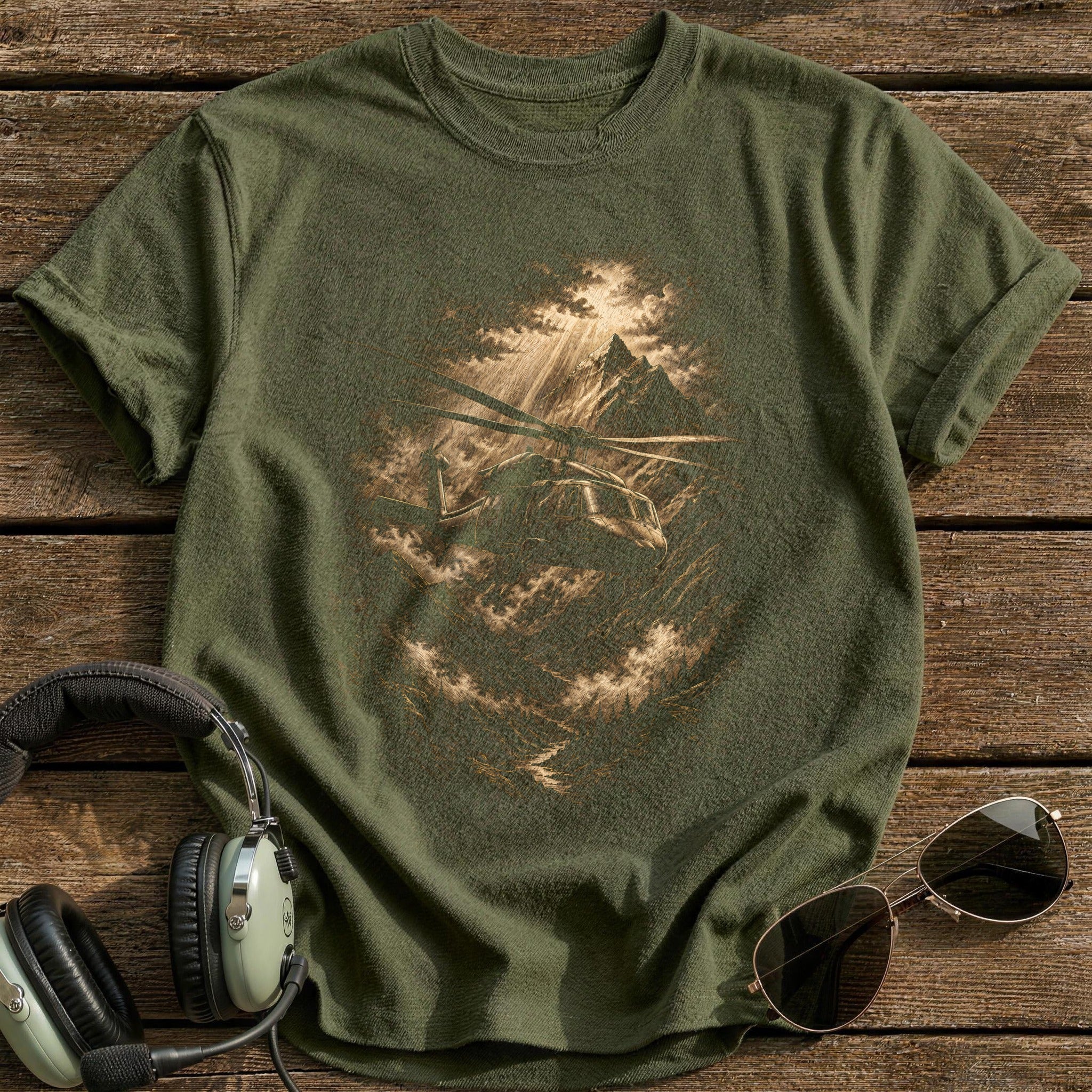 Military Helicopter 22 - Military Green