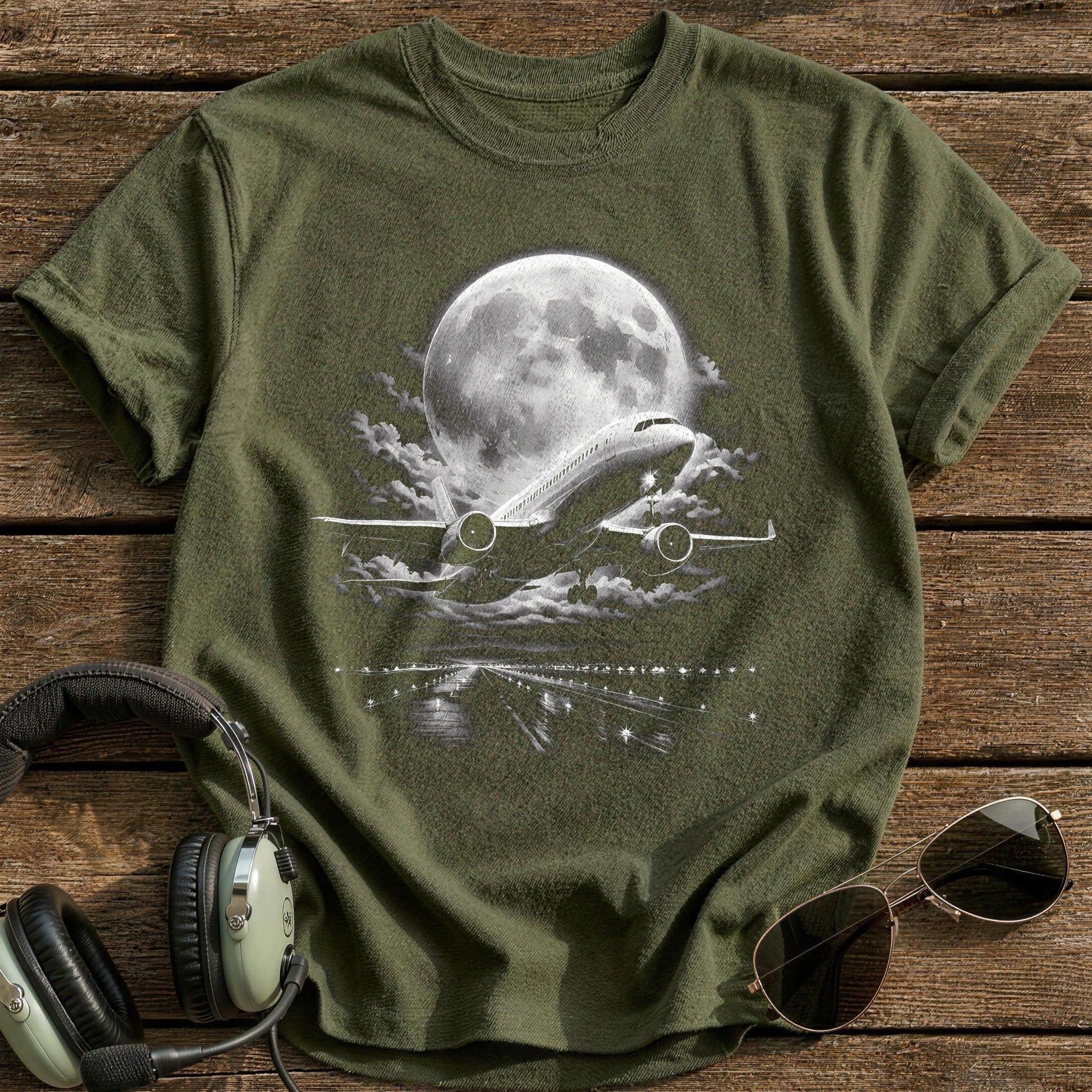 Moonlight Runway T-Shirt - Military Green