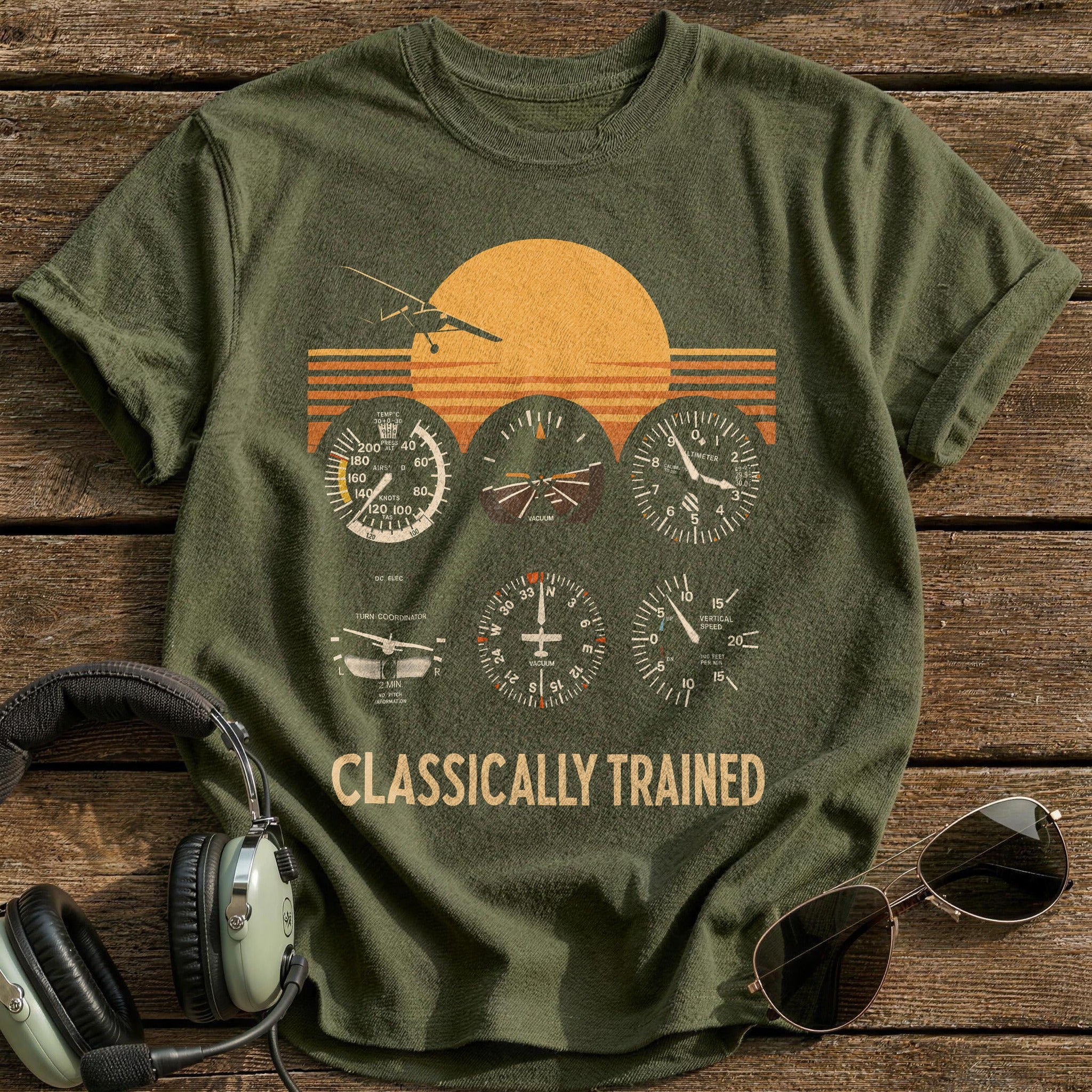 Needle & Horizon T-Shirt - Military Green
