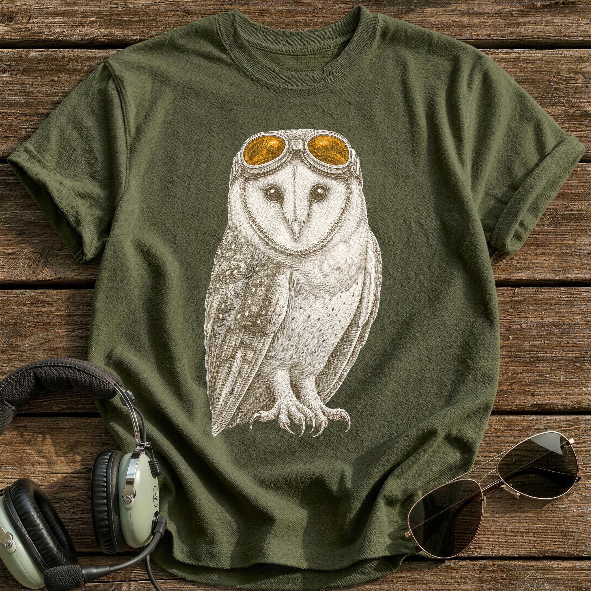 Night Watch T-Shirt - Military Green