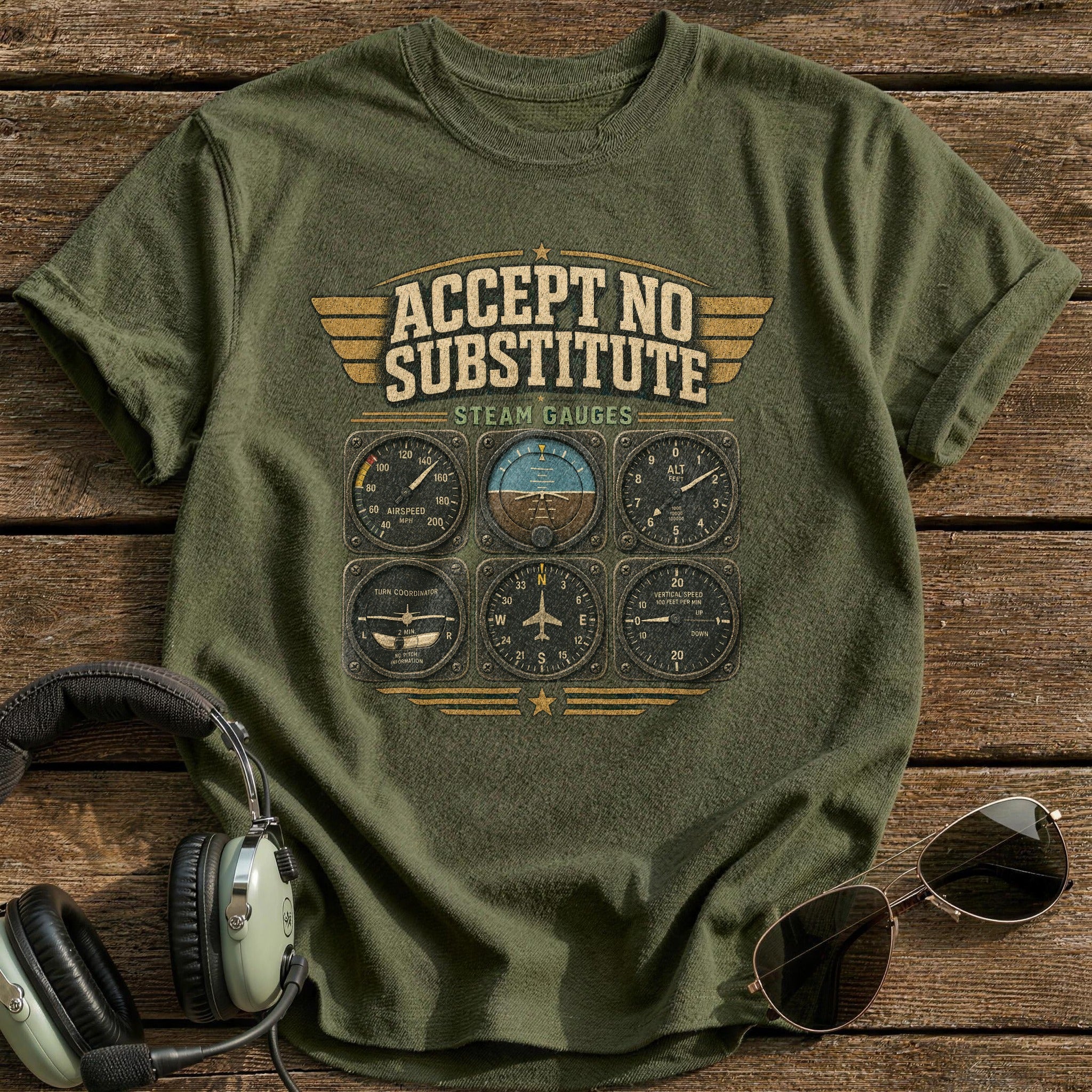 No Substitute Avionics - Military Green