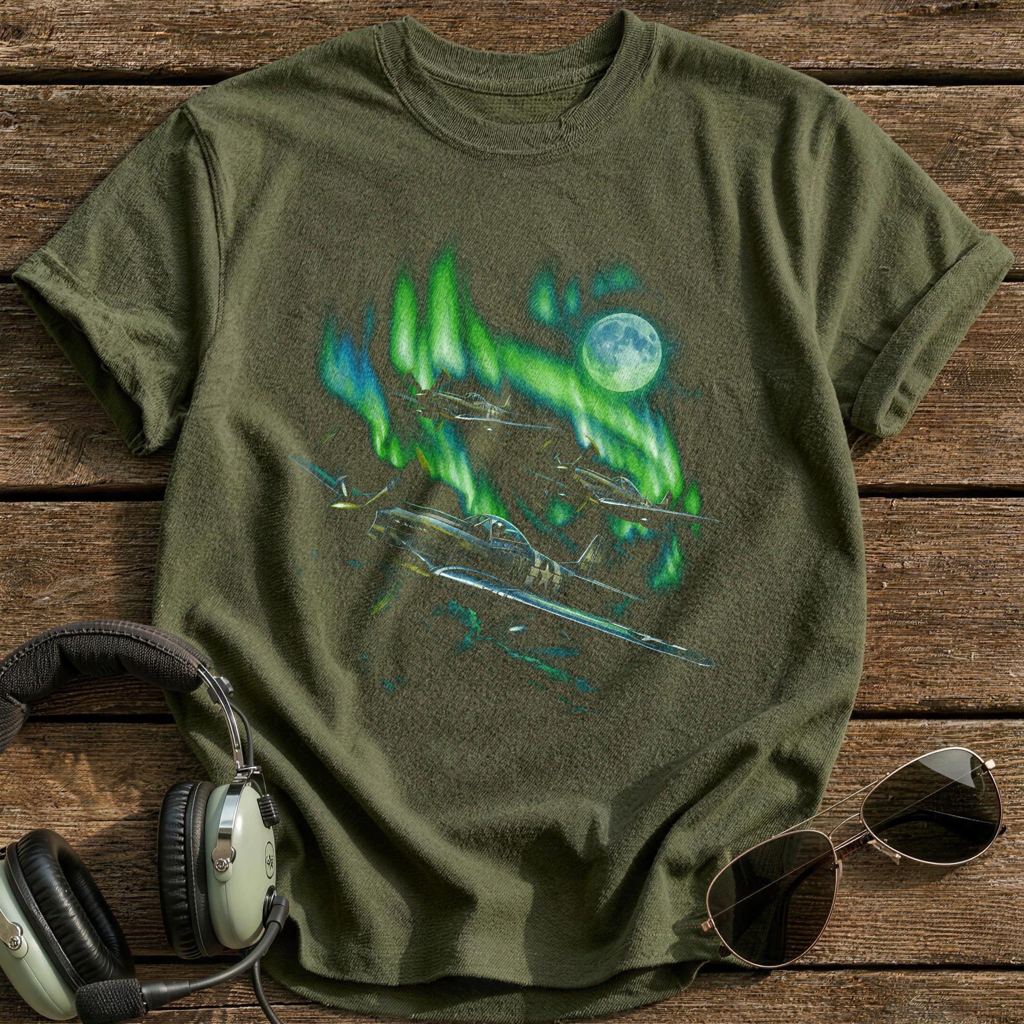 Northern Lights Warbirds T-Shirt - Military Green