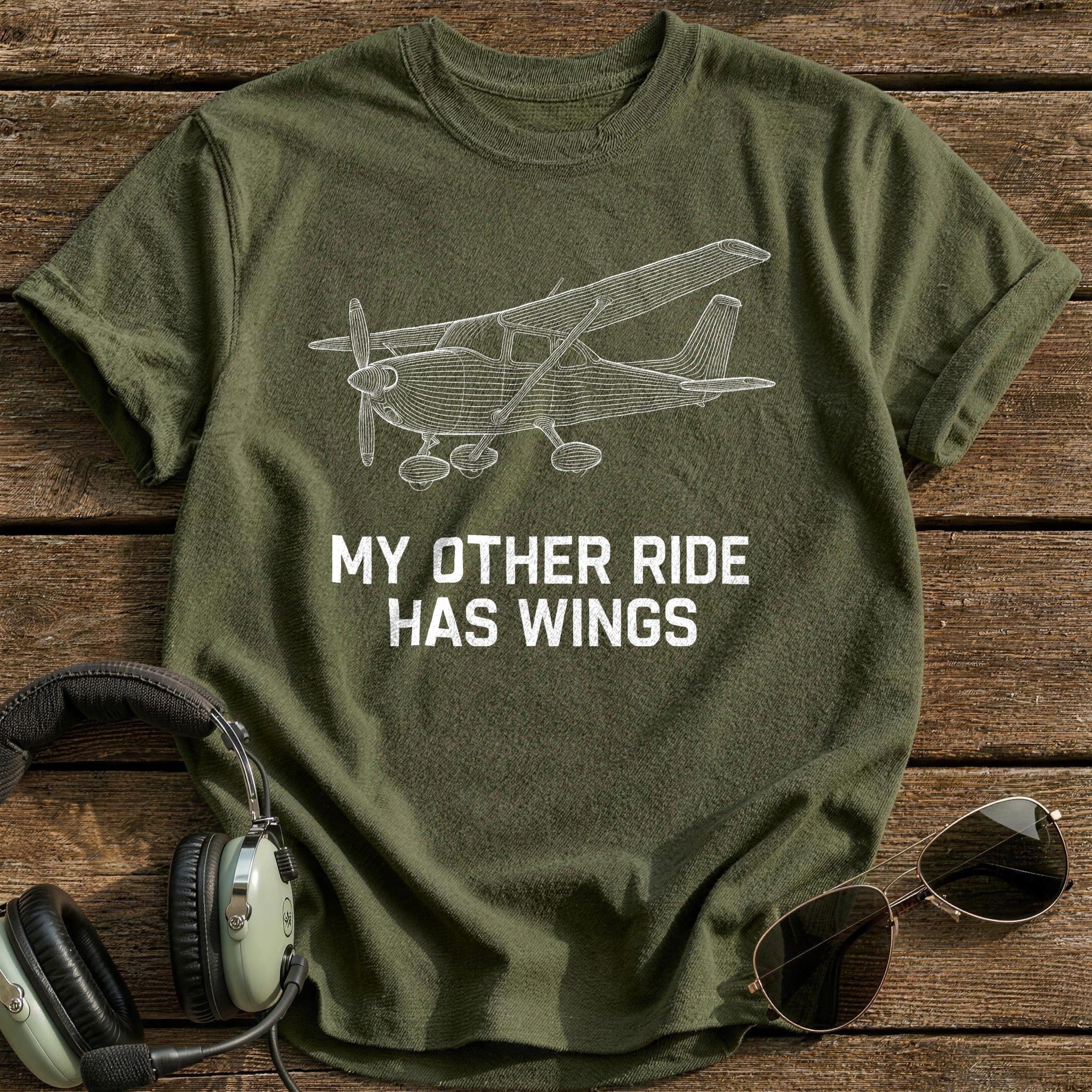Other Ride Wings 42 T-Shirt - Military Green