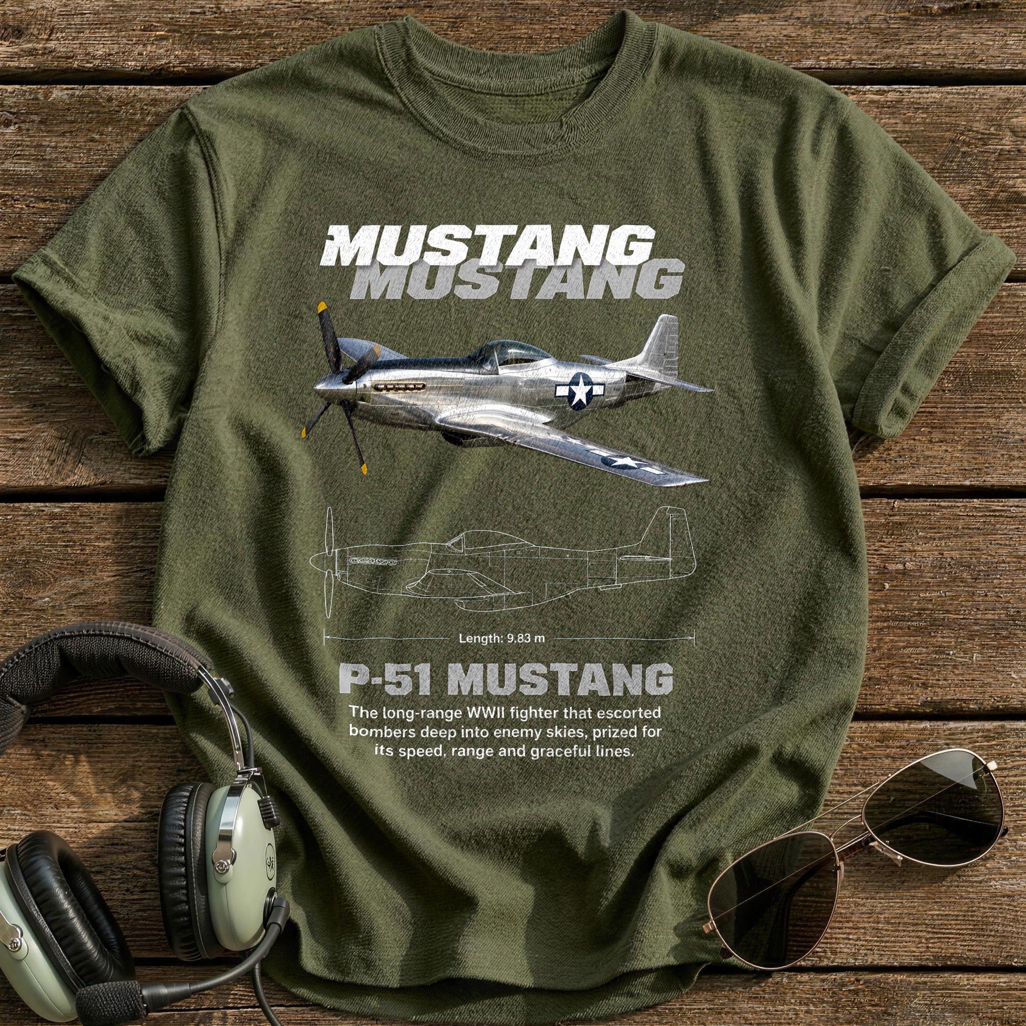 P51 16 T-Shirt - Military Green