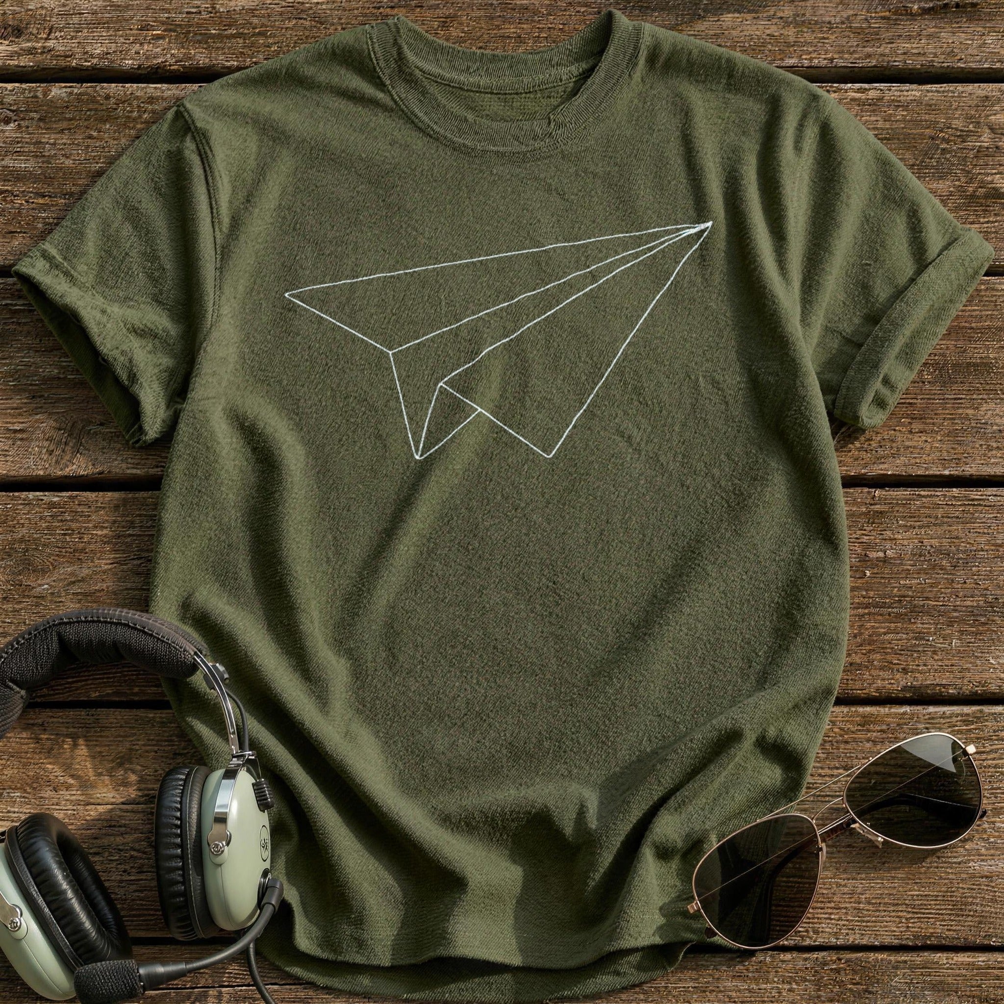 Paper Plane Pilot - Military Green