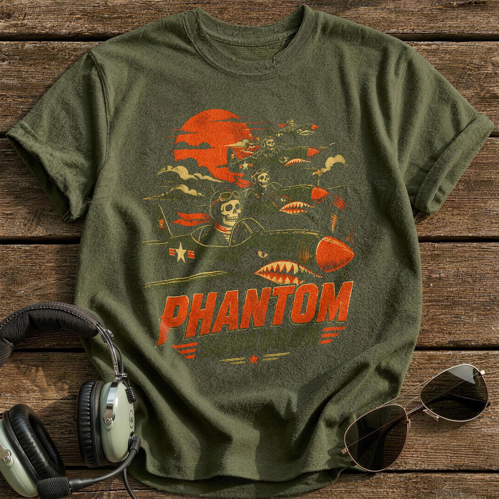Phantom Squadron 07 T-Shirt - Military Green