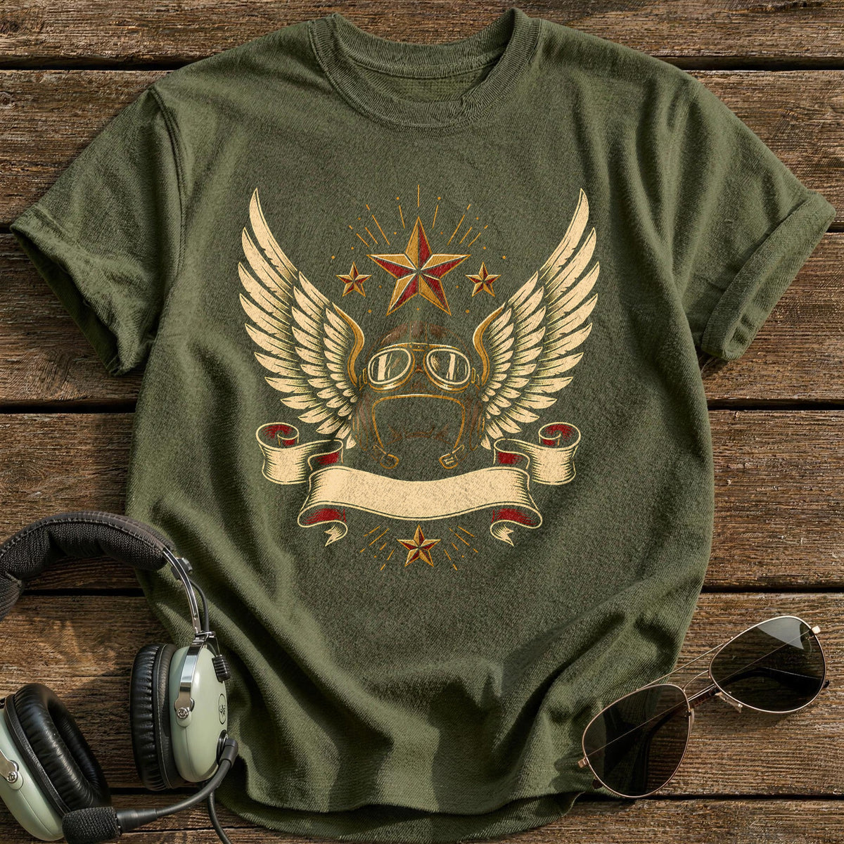 Pilot's Honour T-Shirt - Military Green