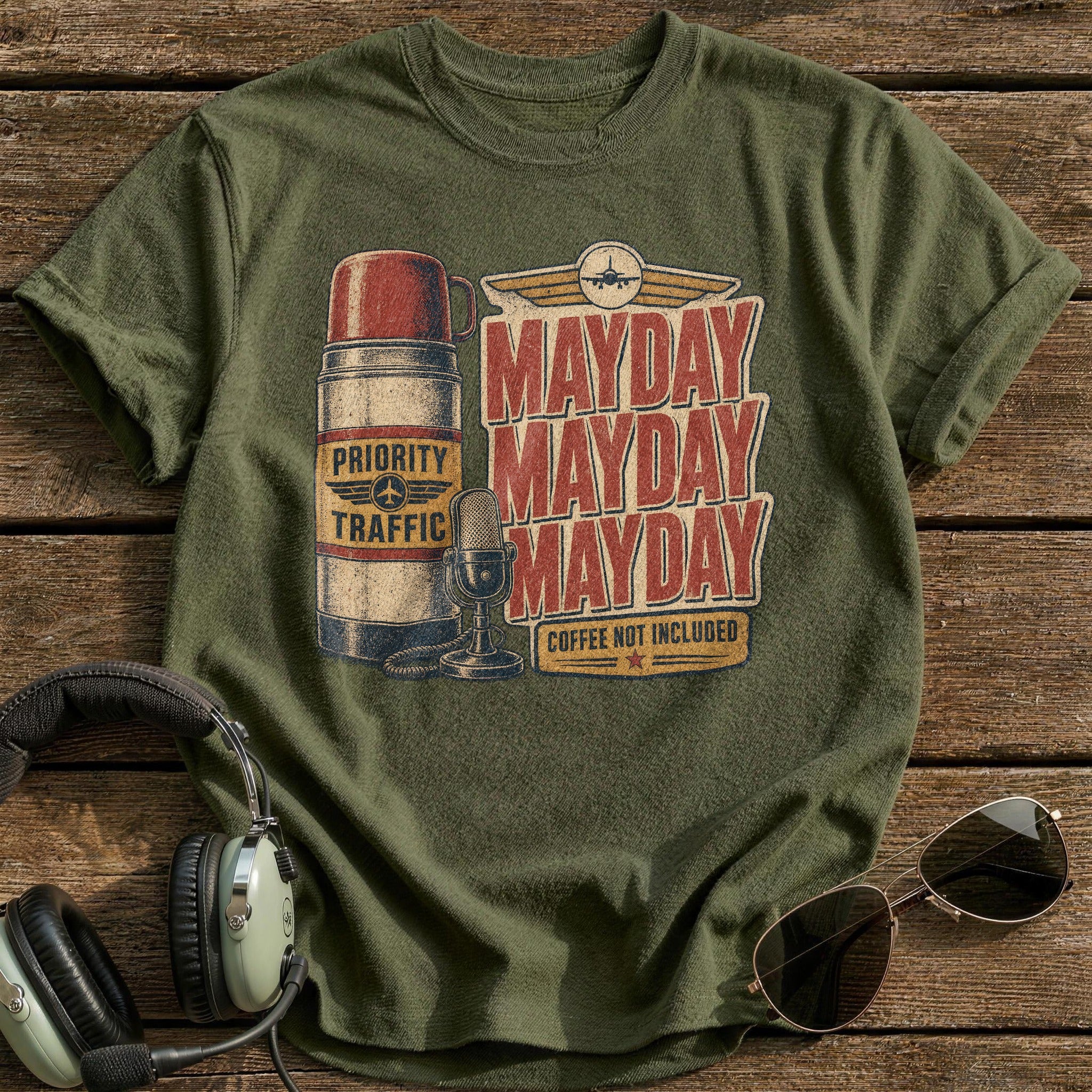 Priority Traffic T-Shirt - Military Green