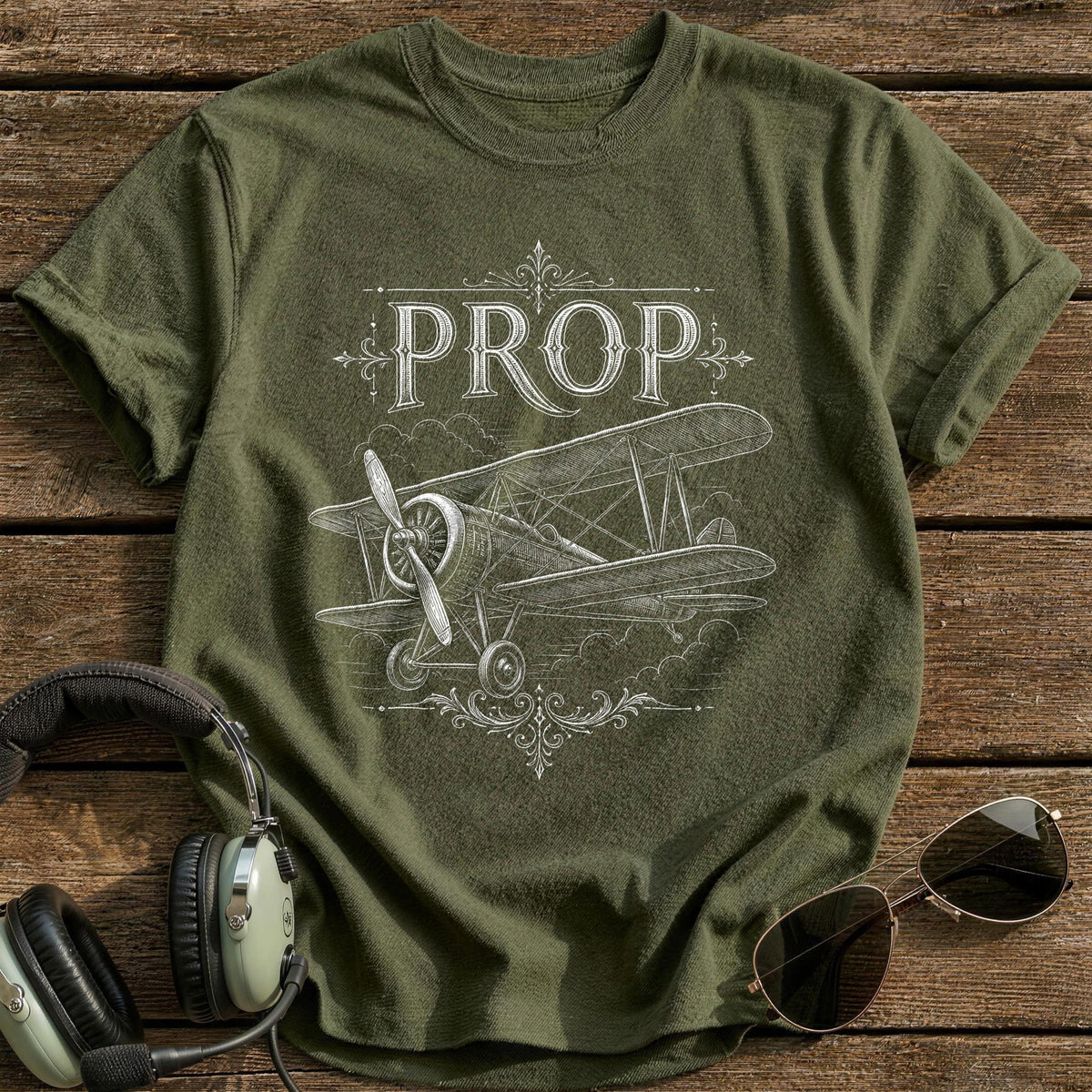 Prop Blackwork 86 T-Shirt - Military Green