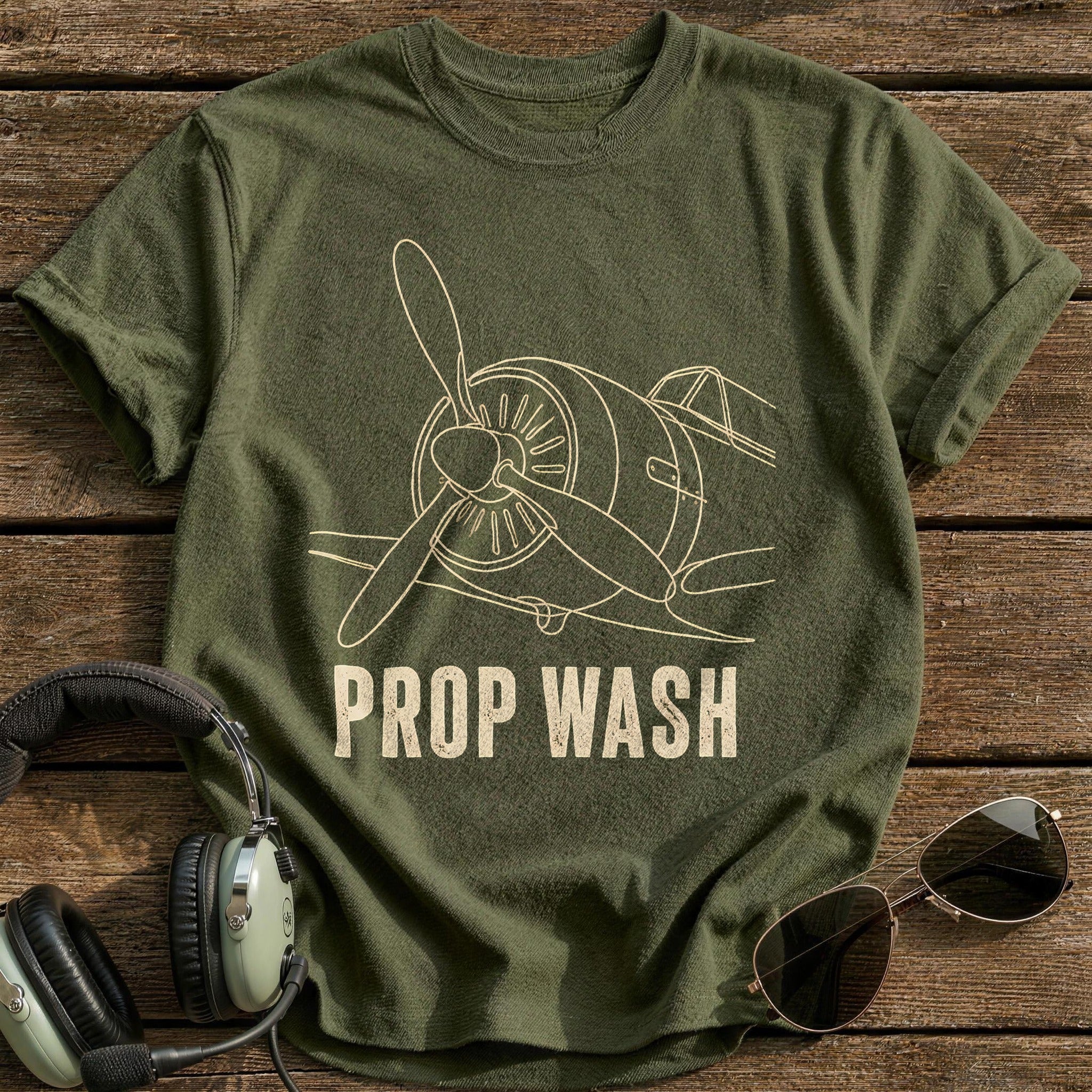 Prop Wash 38 T-Shirt - Military Green