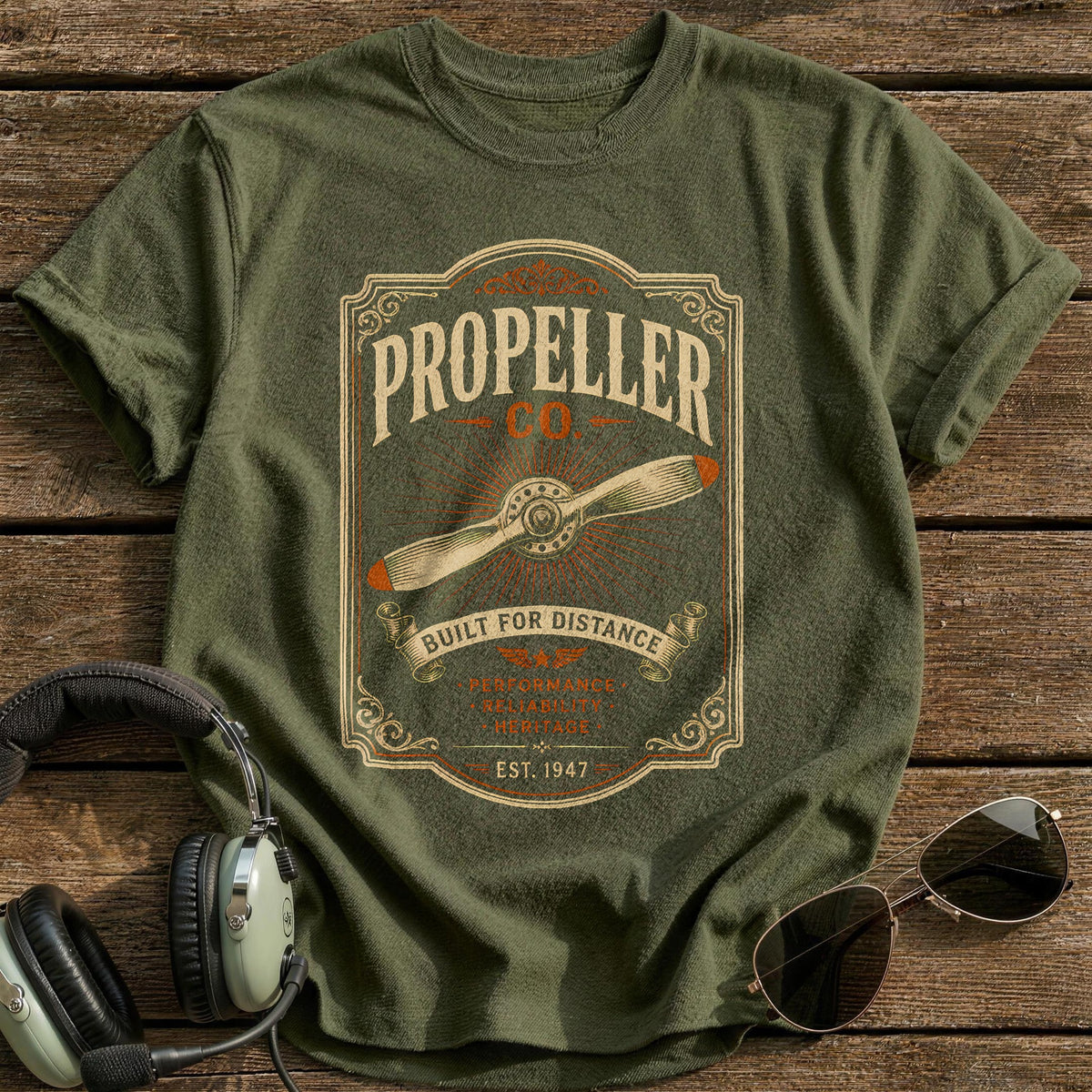 Propeller Co Matchbook 36 T-Shirt - Military Green