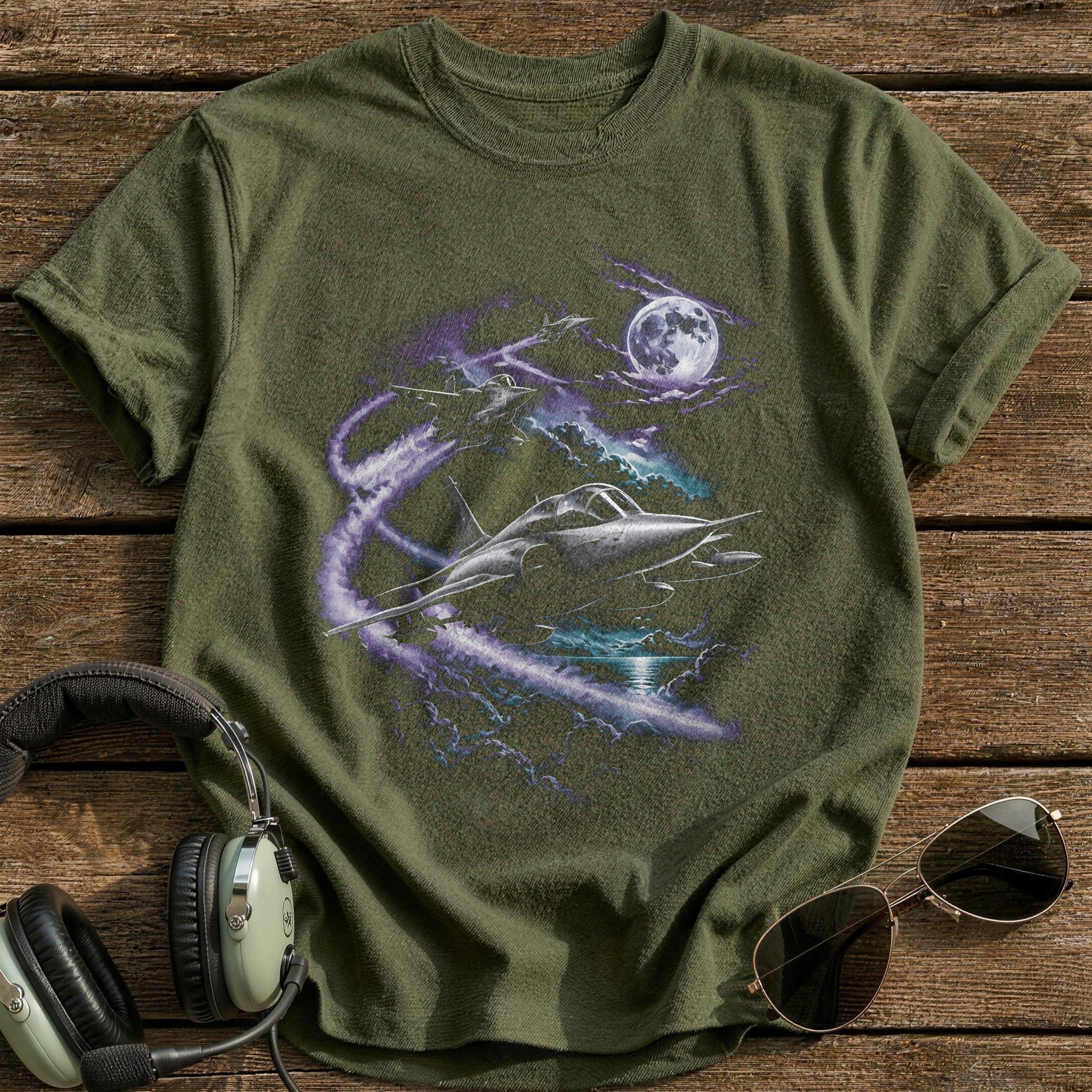 Purple Sky Jets T-Shirt - Military Green