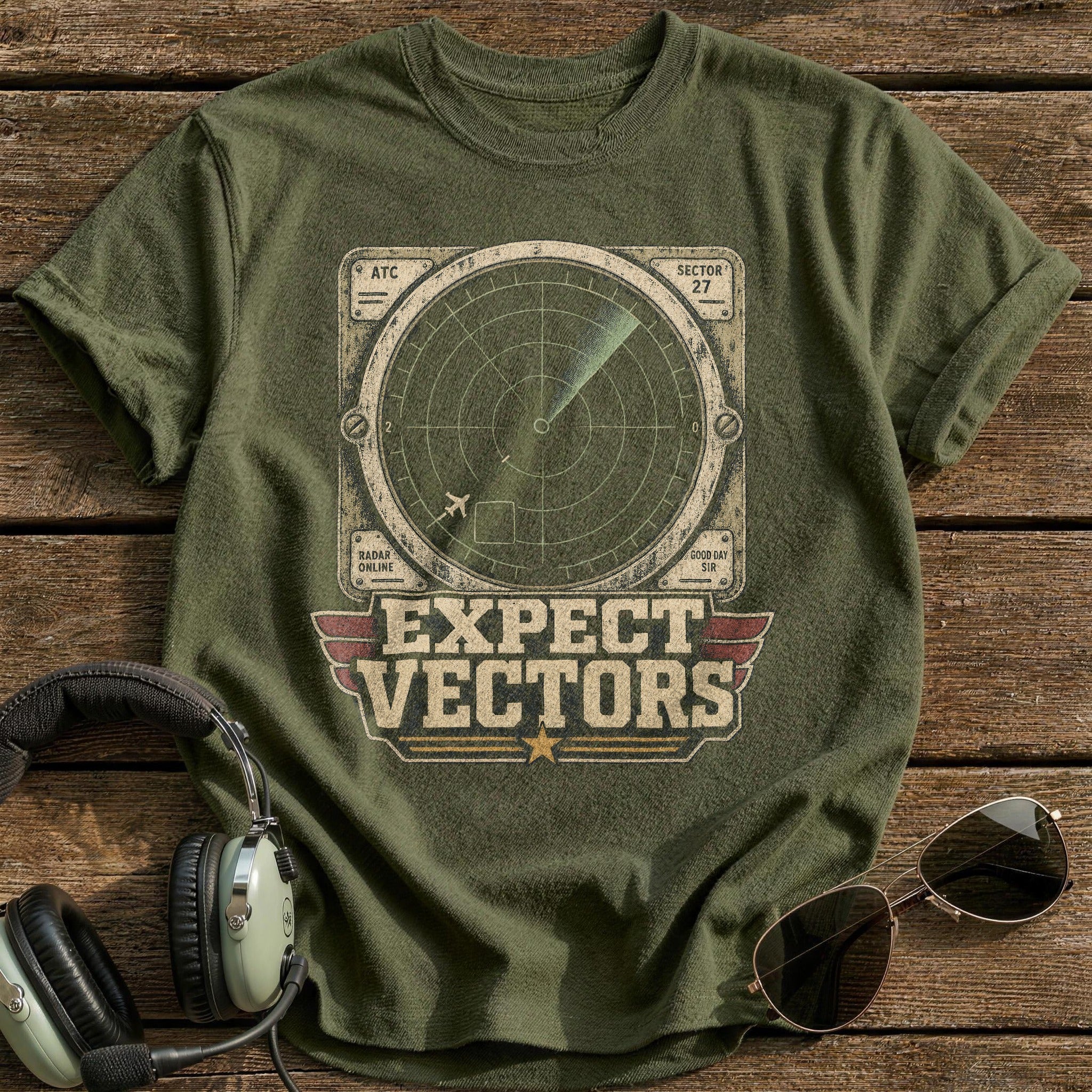 Radar Vector T-Shirt - Military Green