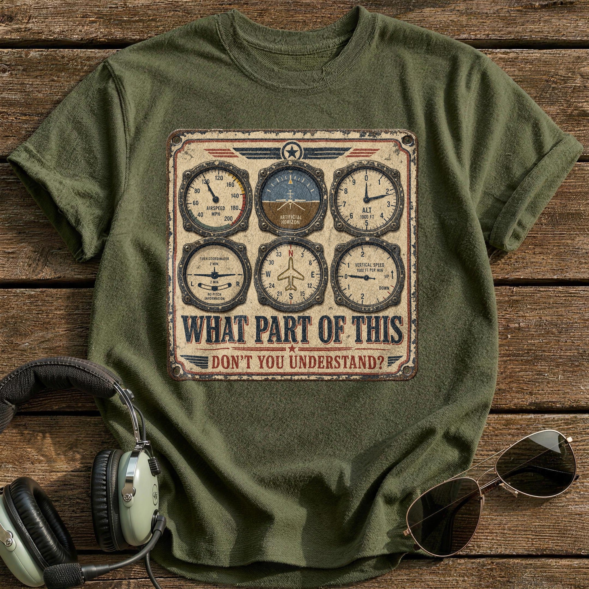 Read the Six Pack T-Shirt - Military Green