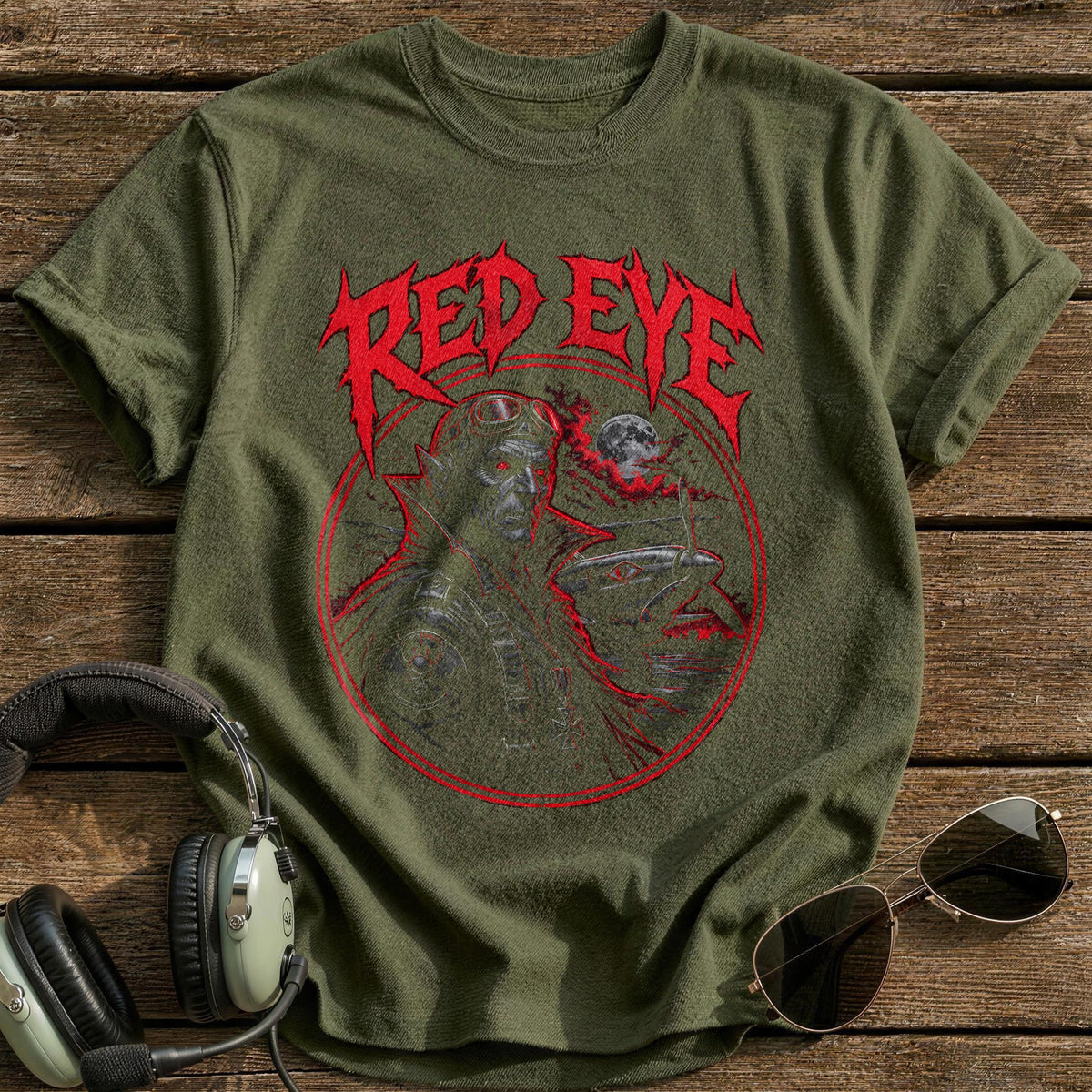 Red Eye 15 T-Shirt - Military Green