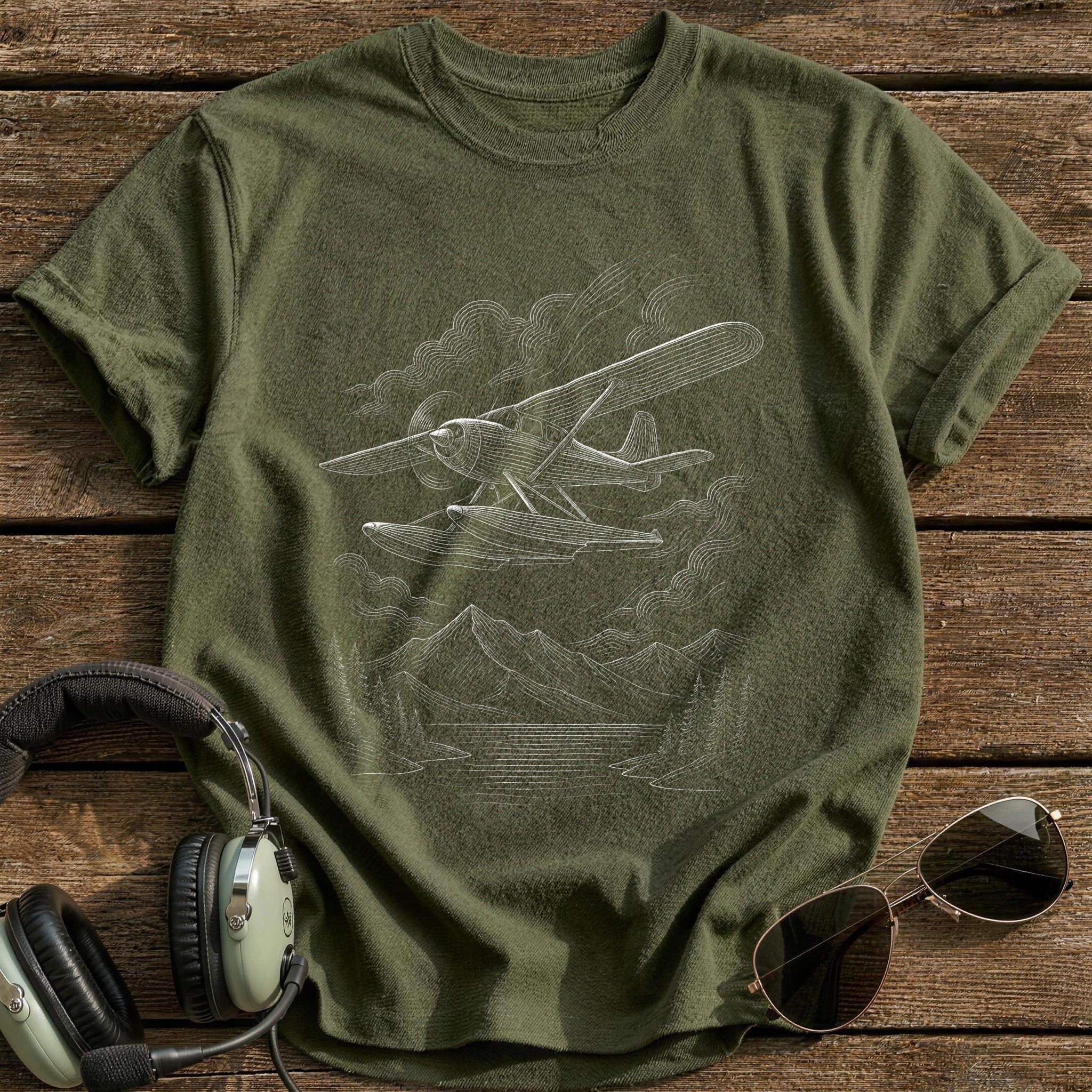 Seaplane 36 T-Shirt - Military Green