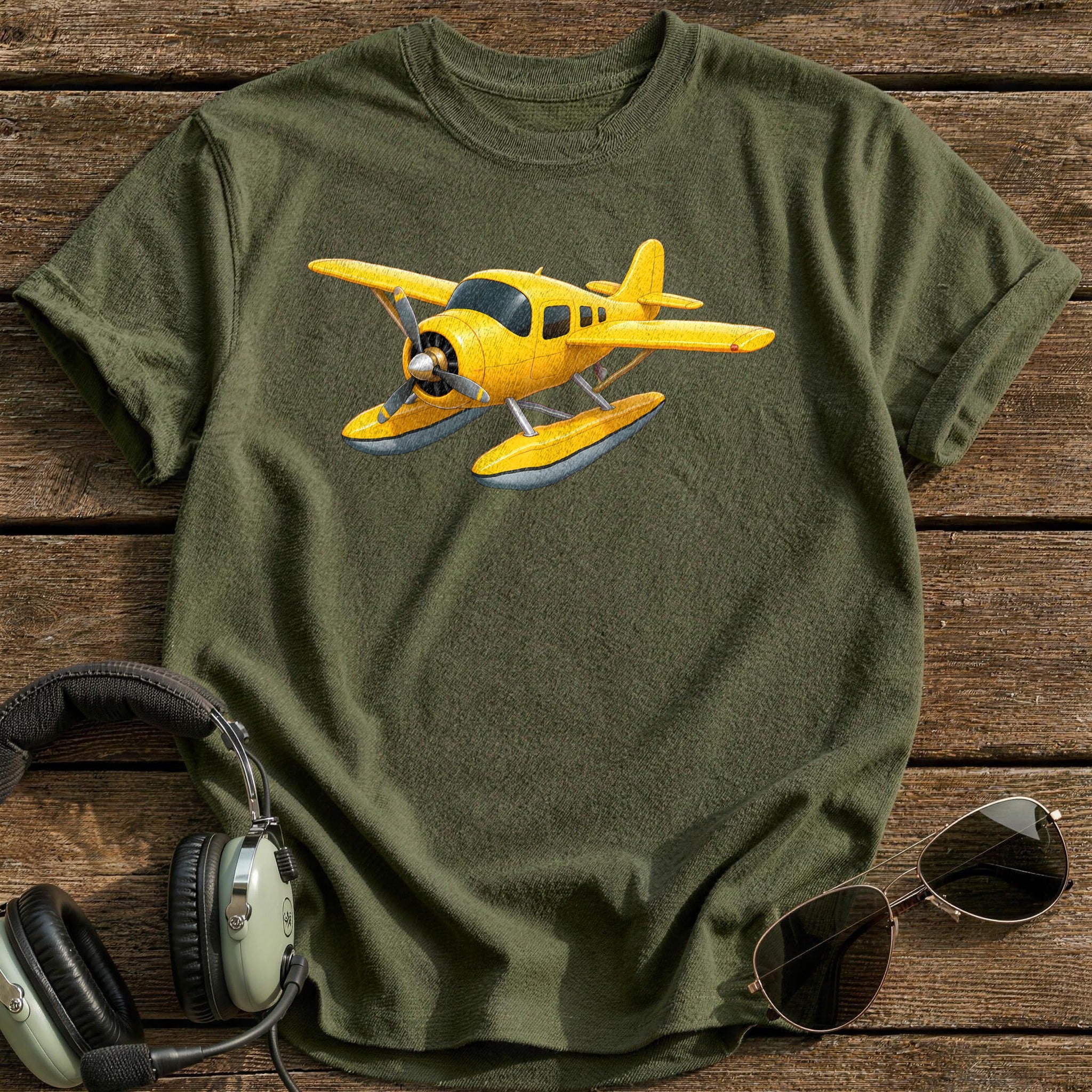 Seaplane 77 T-Shirt - Military Green