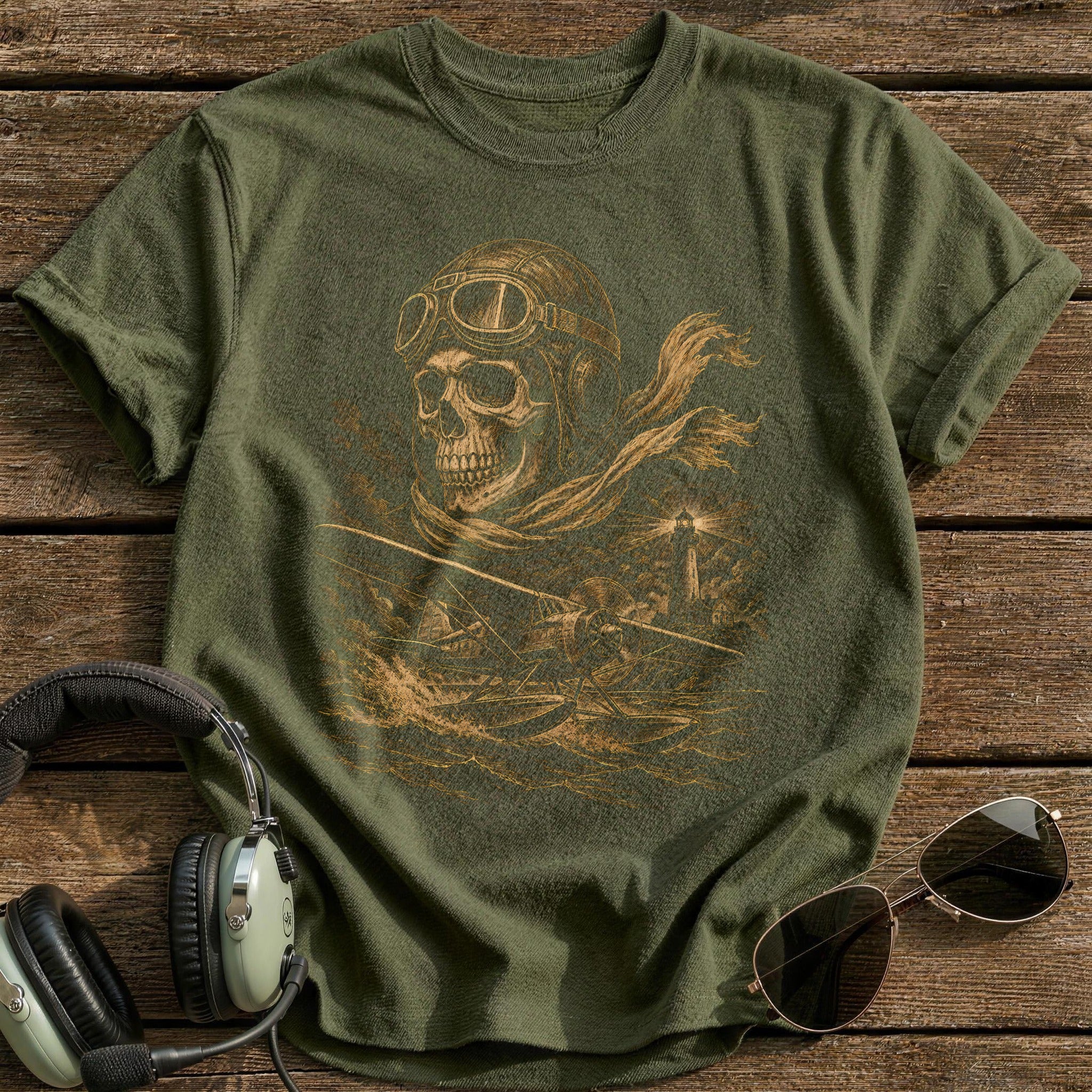 Seaplane Lighthouse 35 T-Shirt - Military Green