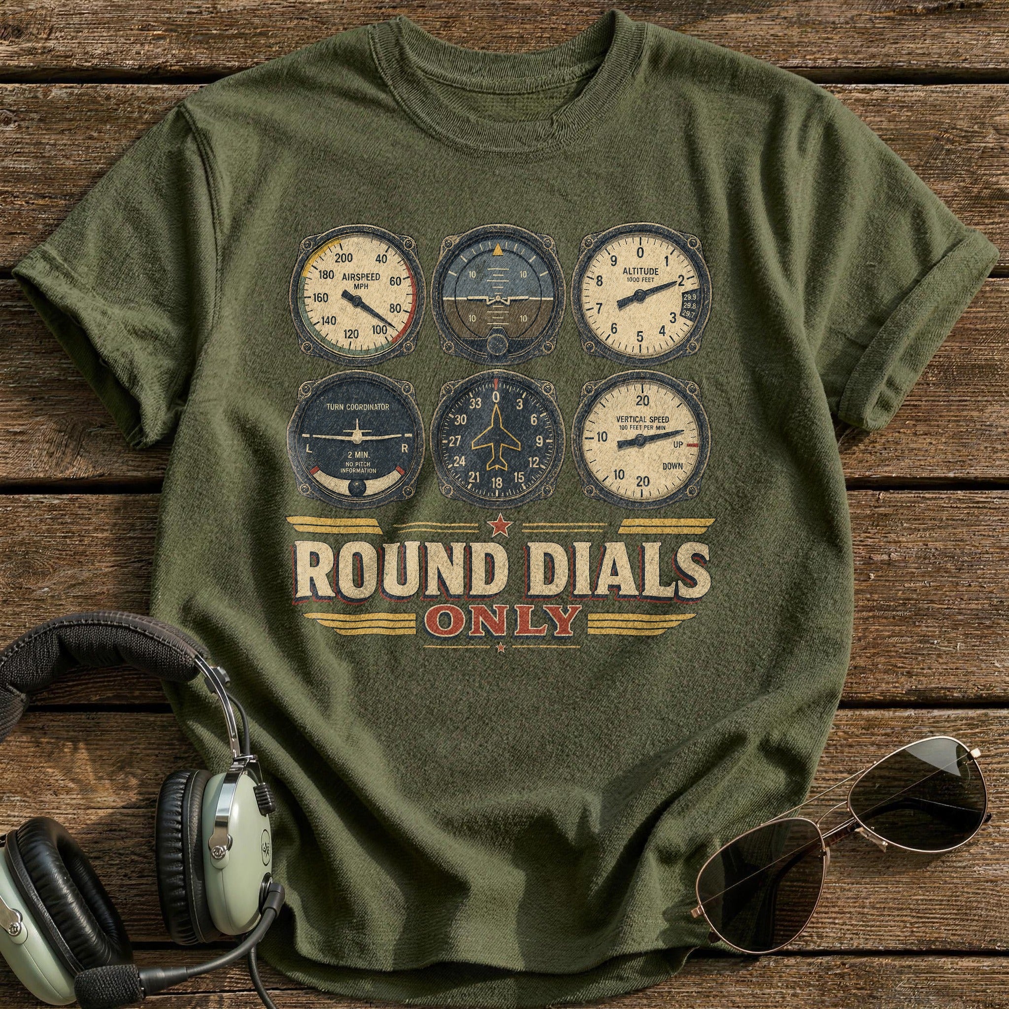 Six Pack Savior T-Shirt - Military Green