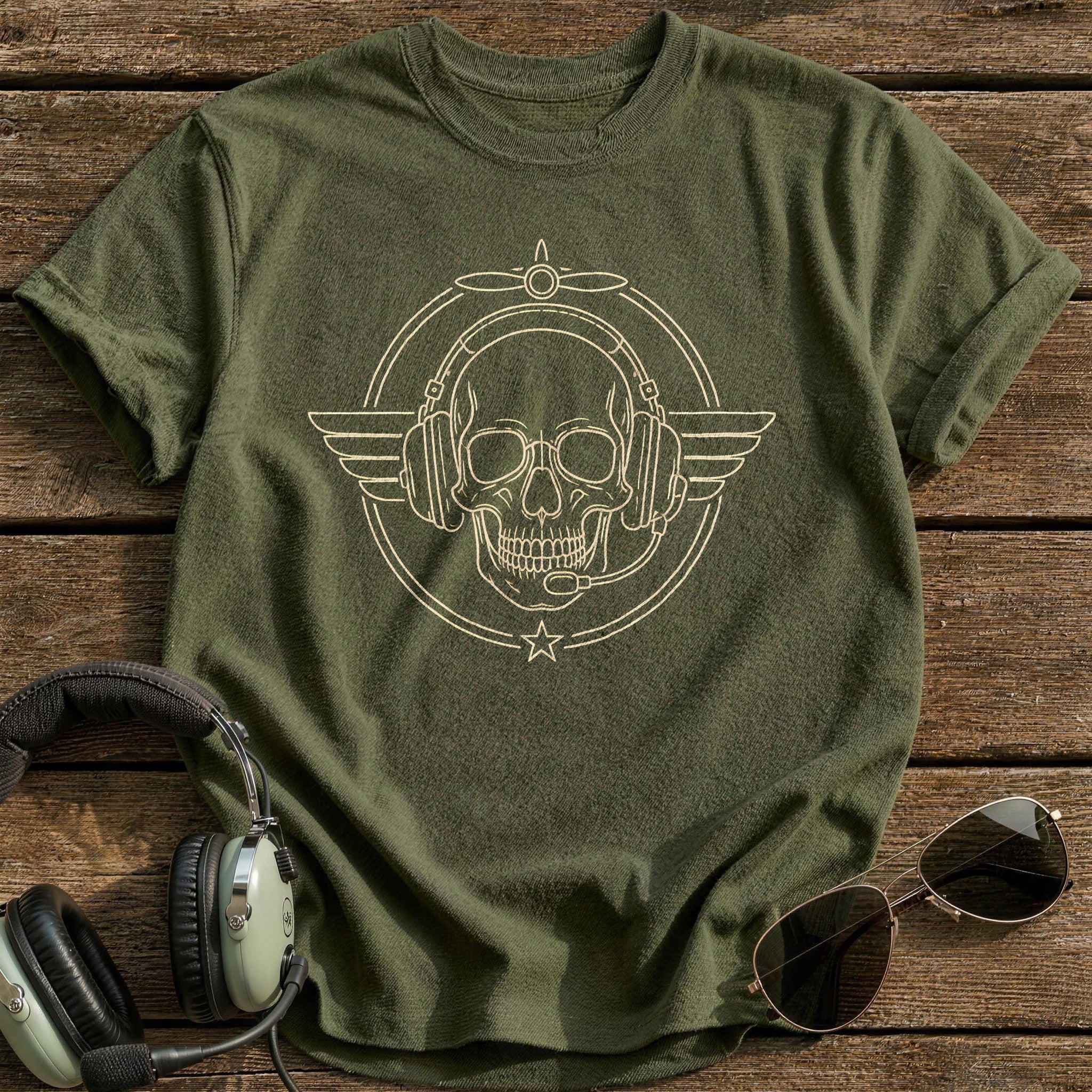 Skull Pilot Headset 38 - Military Green