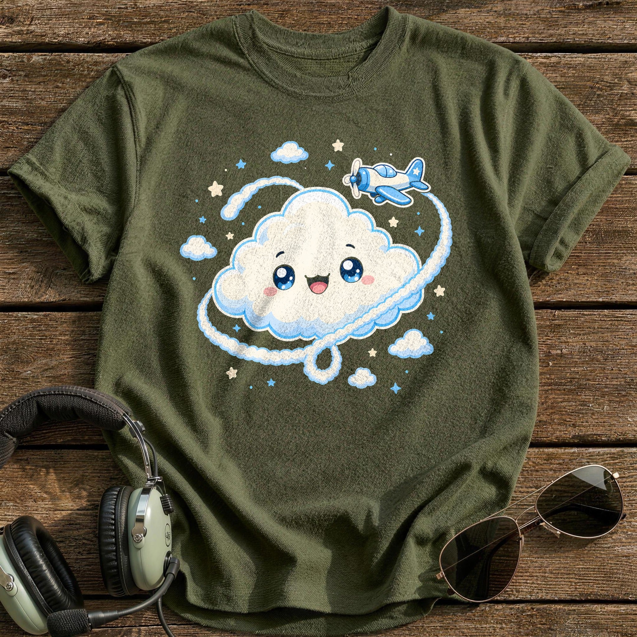 Sky Dreams Smiling - Military Green