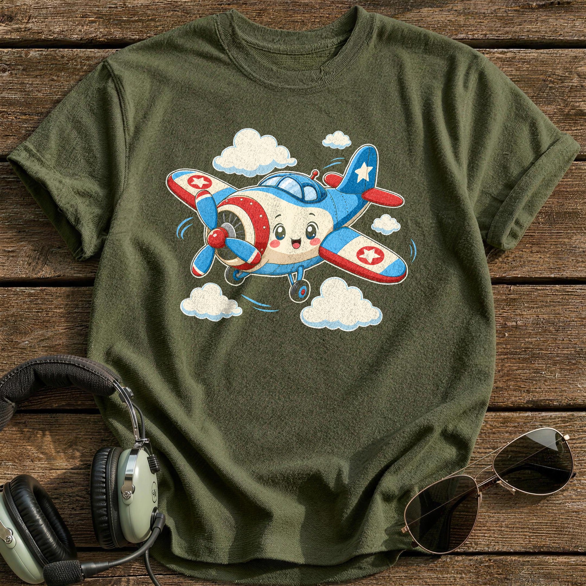Sky Smiles - Military Green